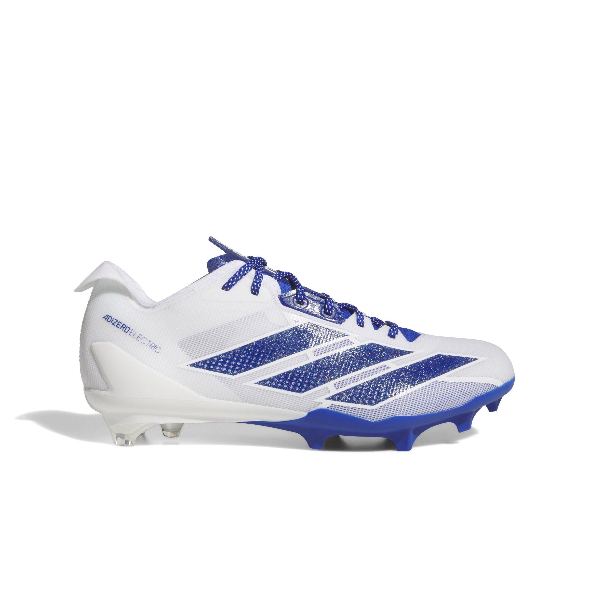 adidas adiZero Electric AG "Ftwr White/Team Royal Blue/Ftwr White" Men's Football Cleat - WHITE/ROYAL/WHITE Thumbnail View 1