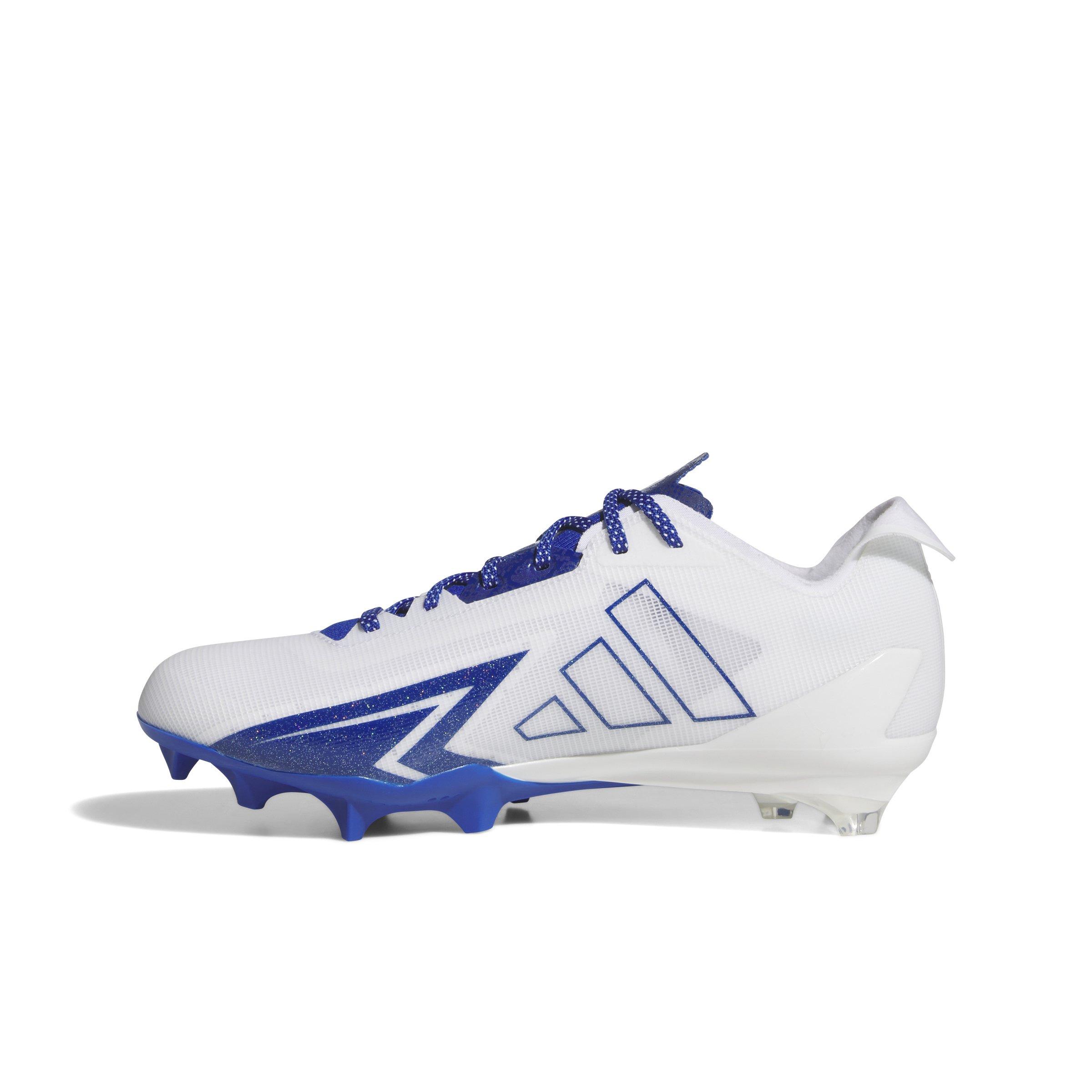 adidas adiZero Electric AG "Ftwr White/Team Royal Blue/Ftwr White" Men's Football Cleat - WHITE/ROYAL/WHITE Thumbnail View 2