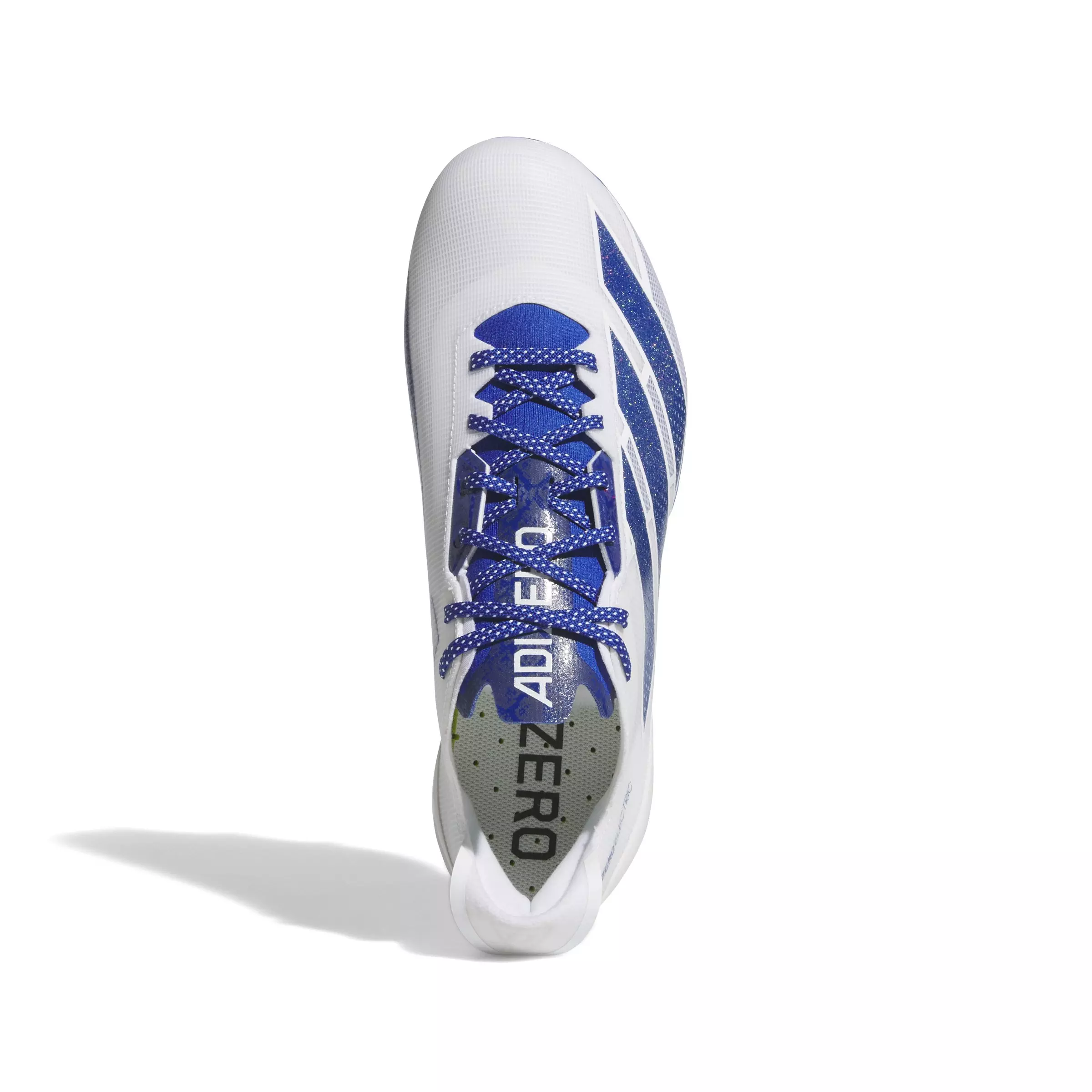 adidas adiZero Electric AG "Ftwr White/Team Royal Blue/Ftwr White" Men's Football Cleat - WHITE/ROYAL/WHITE