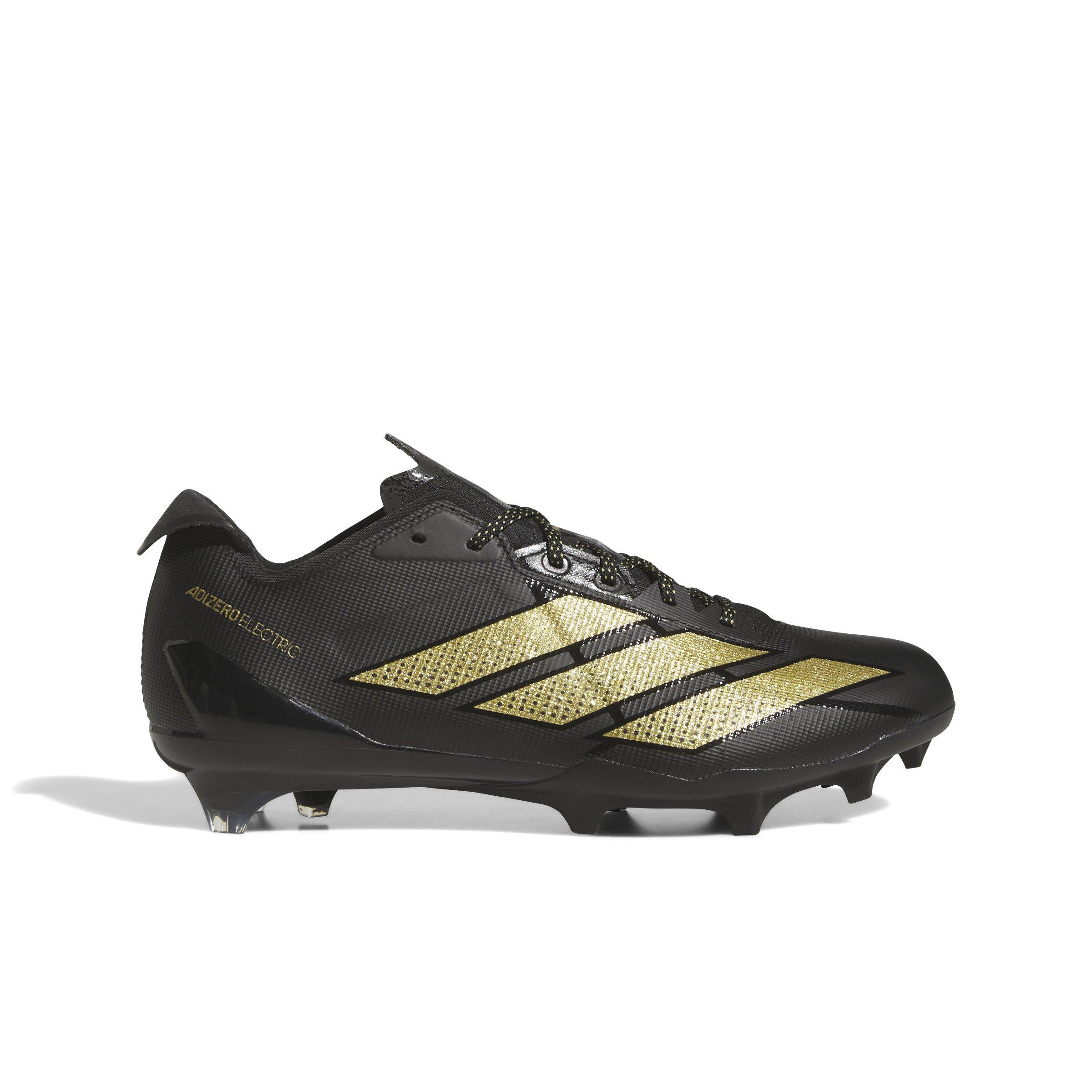adidas adiZero Electric AG "Core Black/Gold Metallic/Core Black" Men's Football Cleat - BLACK/GOLD/BLACK Thumbnail View 1