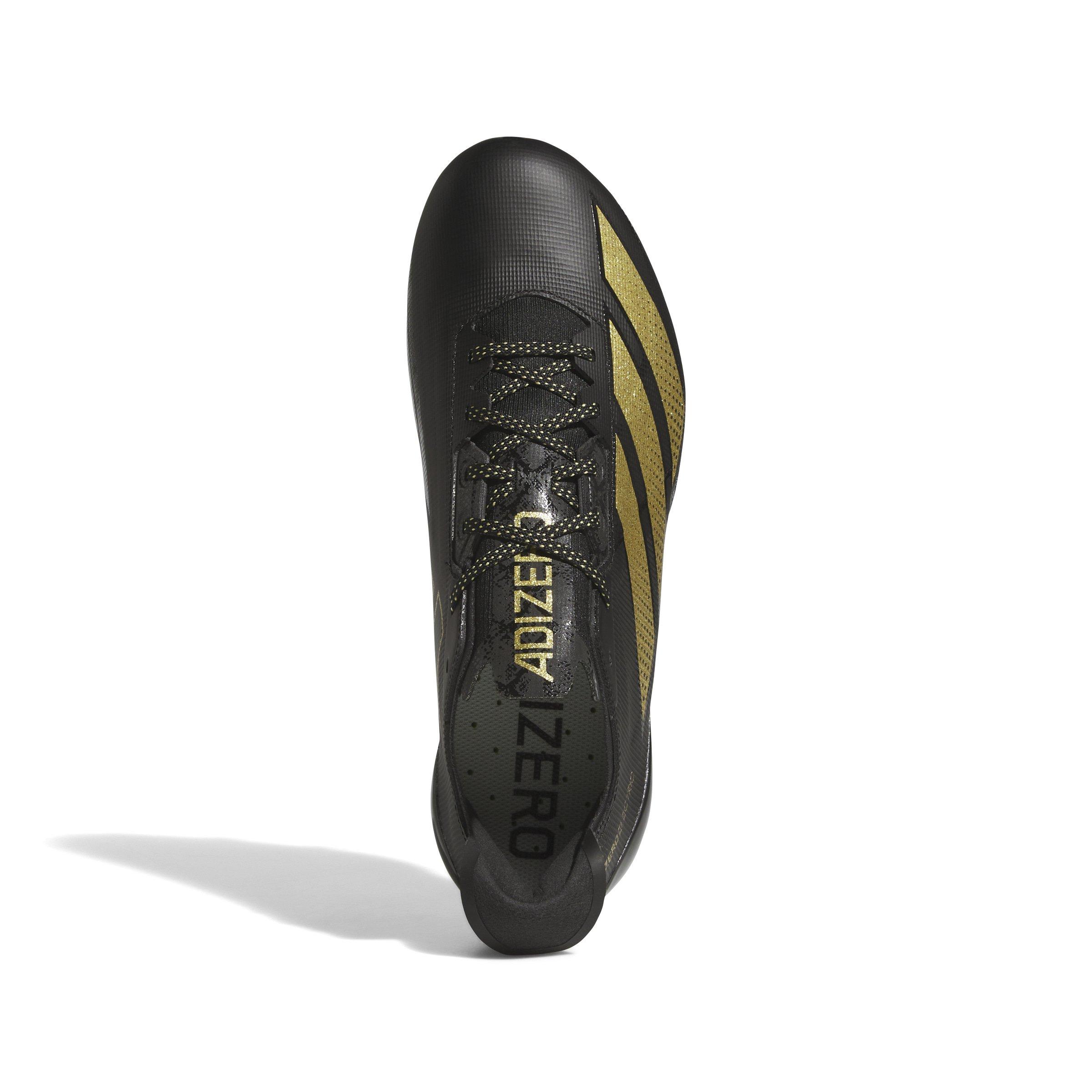 adidas adiZero Electric AG "Core Black/Gold Metallic/Core Black" Men's Football Cleat - BLACK/GOLD/BLACK Thumbnail View 5