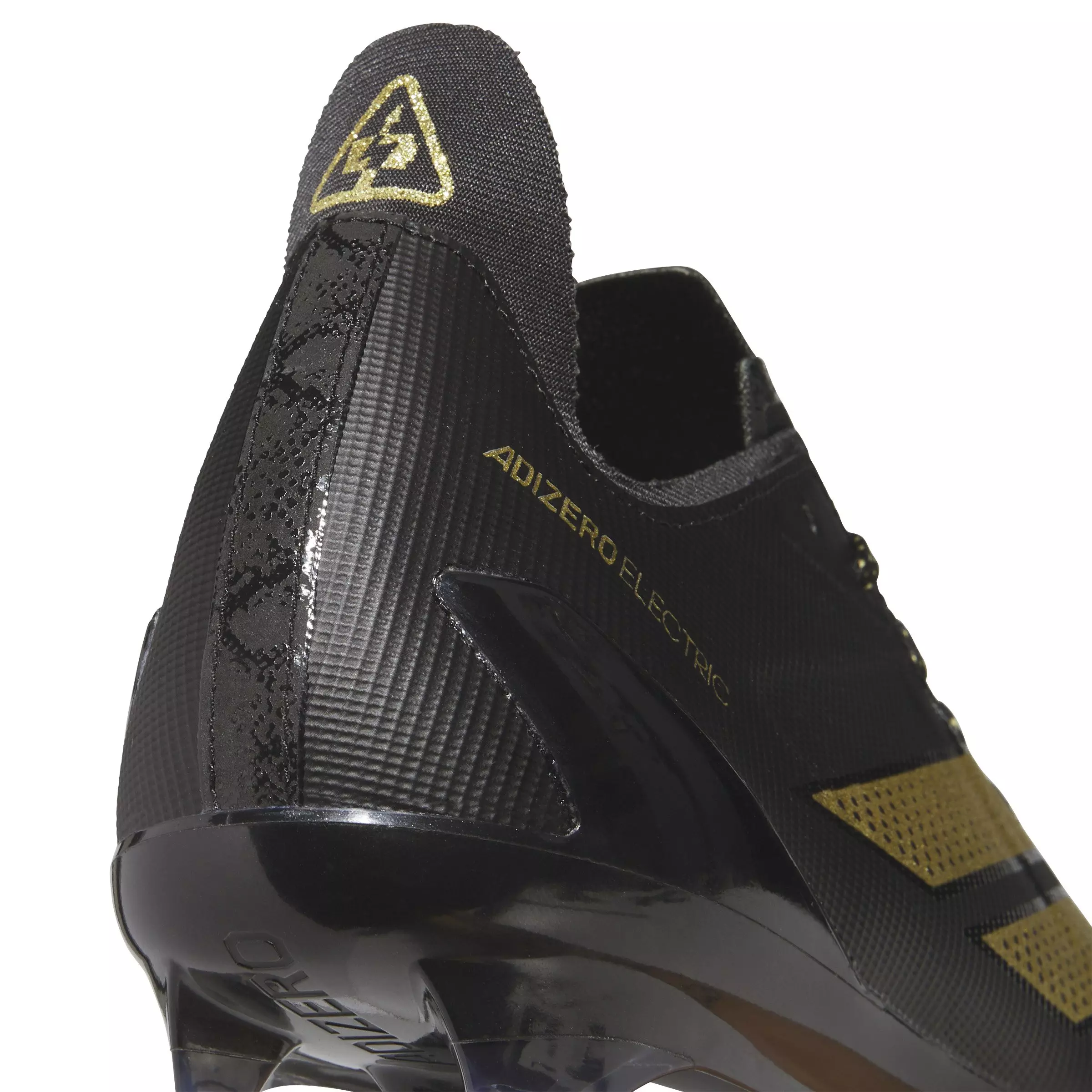 adidas adiZero Electric AG "Core Black/Gold Metallic/Core Black" Men's Football Cleat - BLACK/GOLD/BLACK