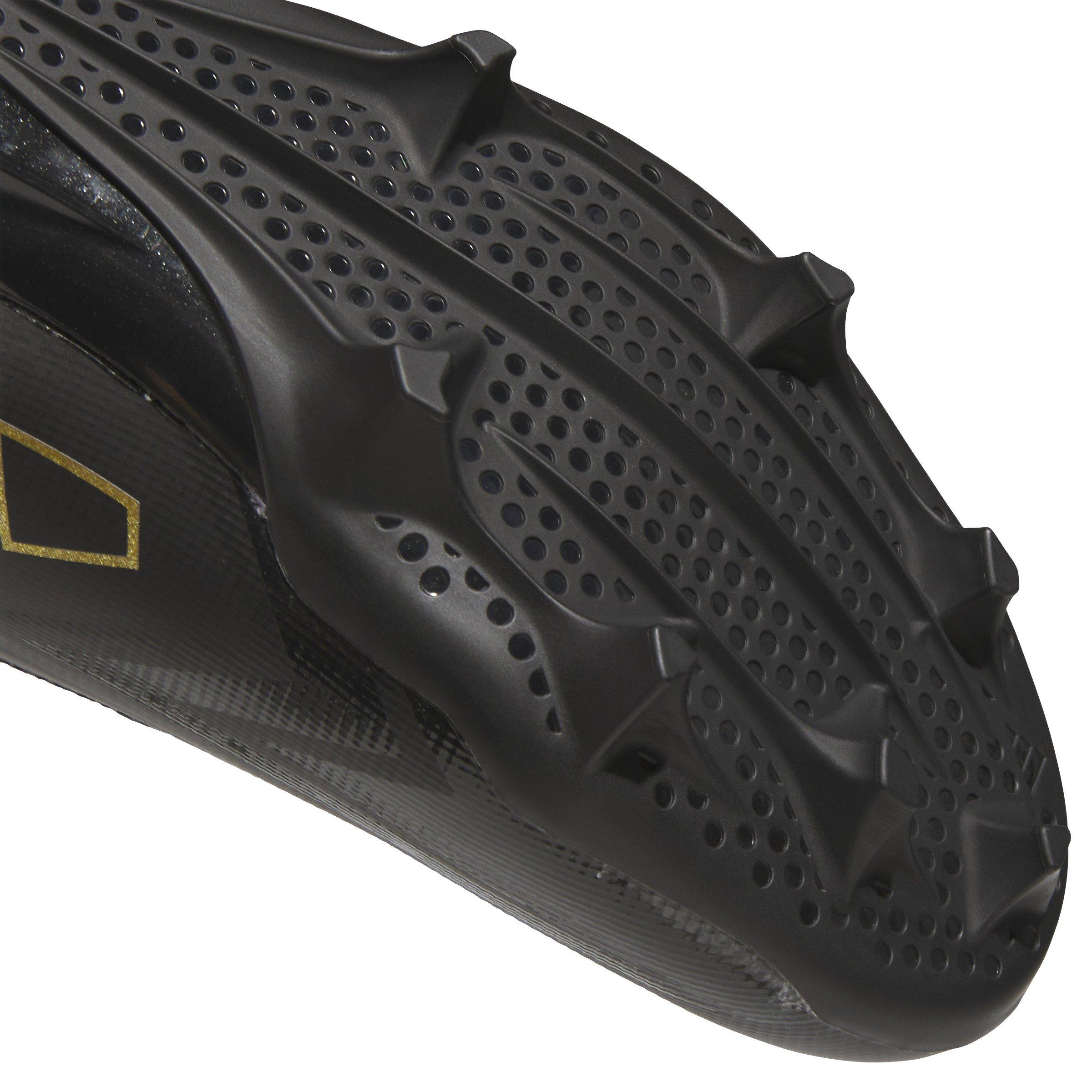 adidas adiZero Electric AG "Core Black/Gold Metallic/Core Black" Men's Football Cleat - BLACK/GOLD/BLACK Thumbnail View 8