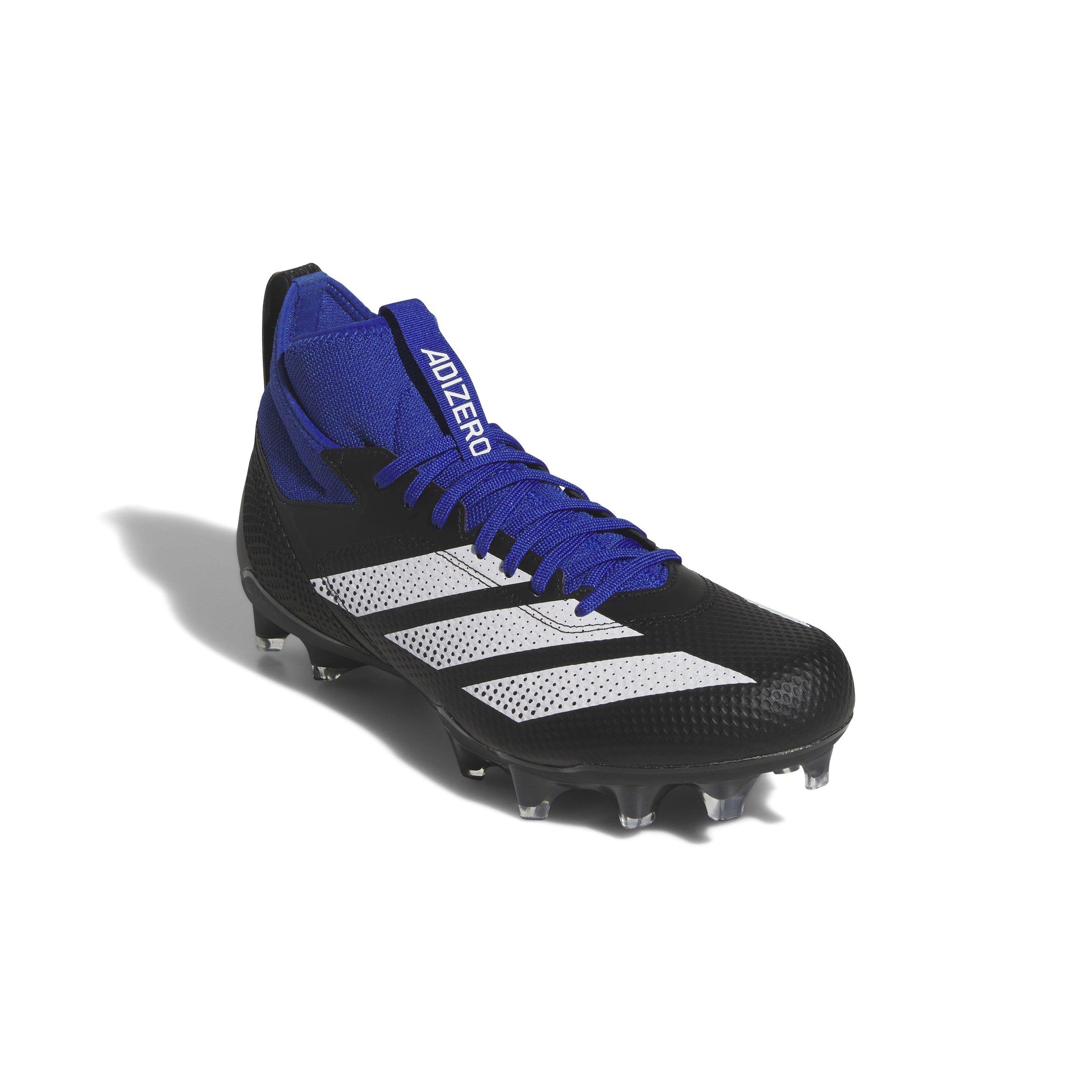 adidas Adizero Impact "Core Black/Ftwr White/Team Royal Blue" Unisex Football Cleat - BLACK/WHITE/ROYAL Thumbnail View 3