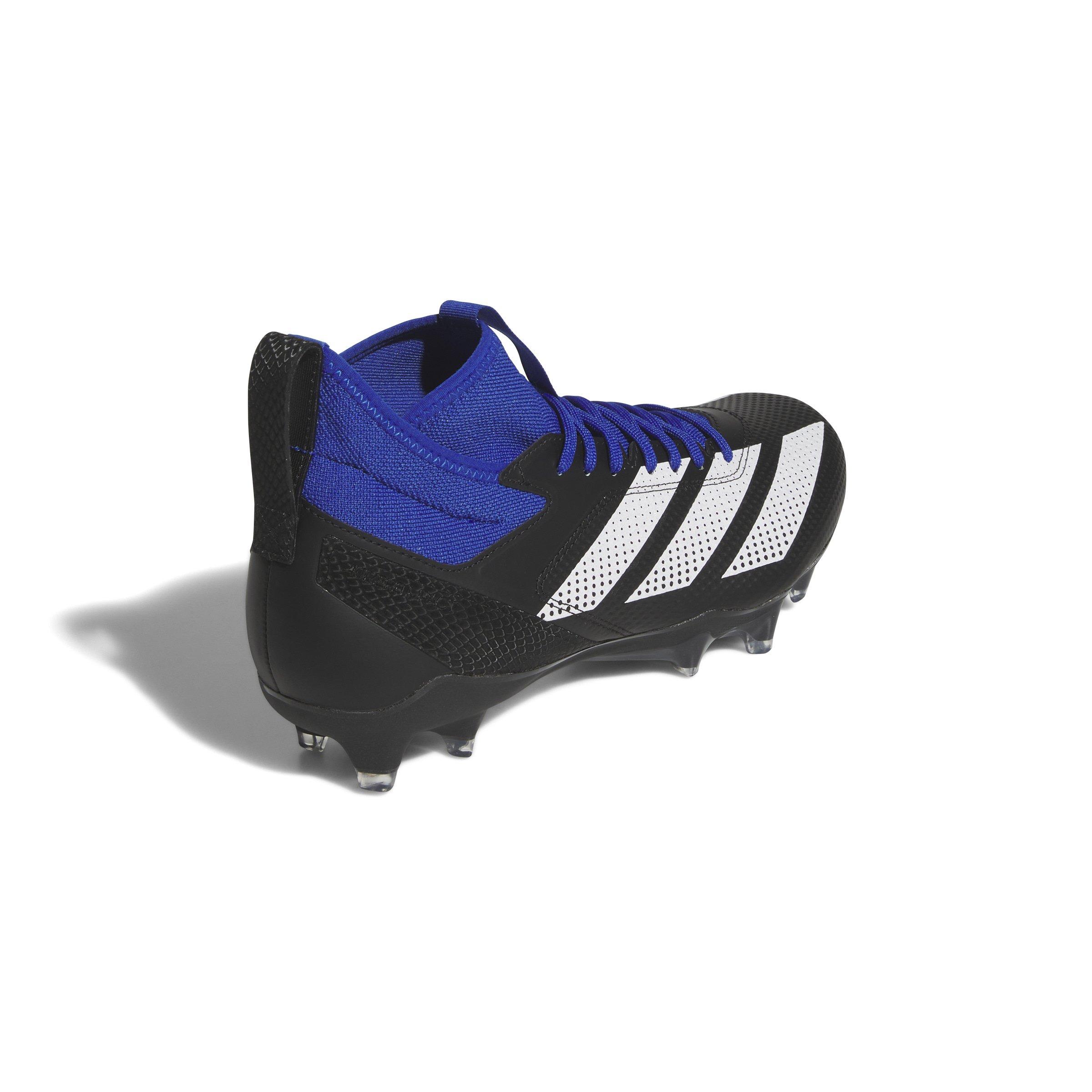 adidas Adizero Impact "Core Black/Ftwr White/Team Royal Blue" Unisex Football Cleat - BLACK/WHITE/ROYAL Thumbnail View 4