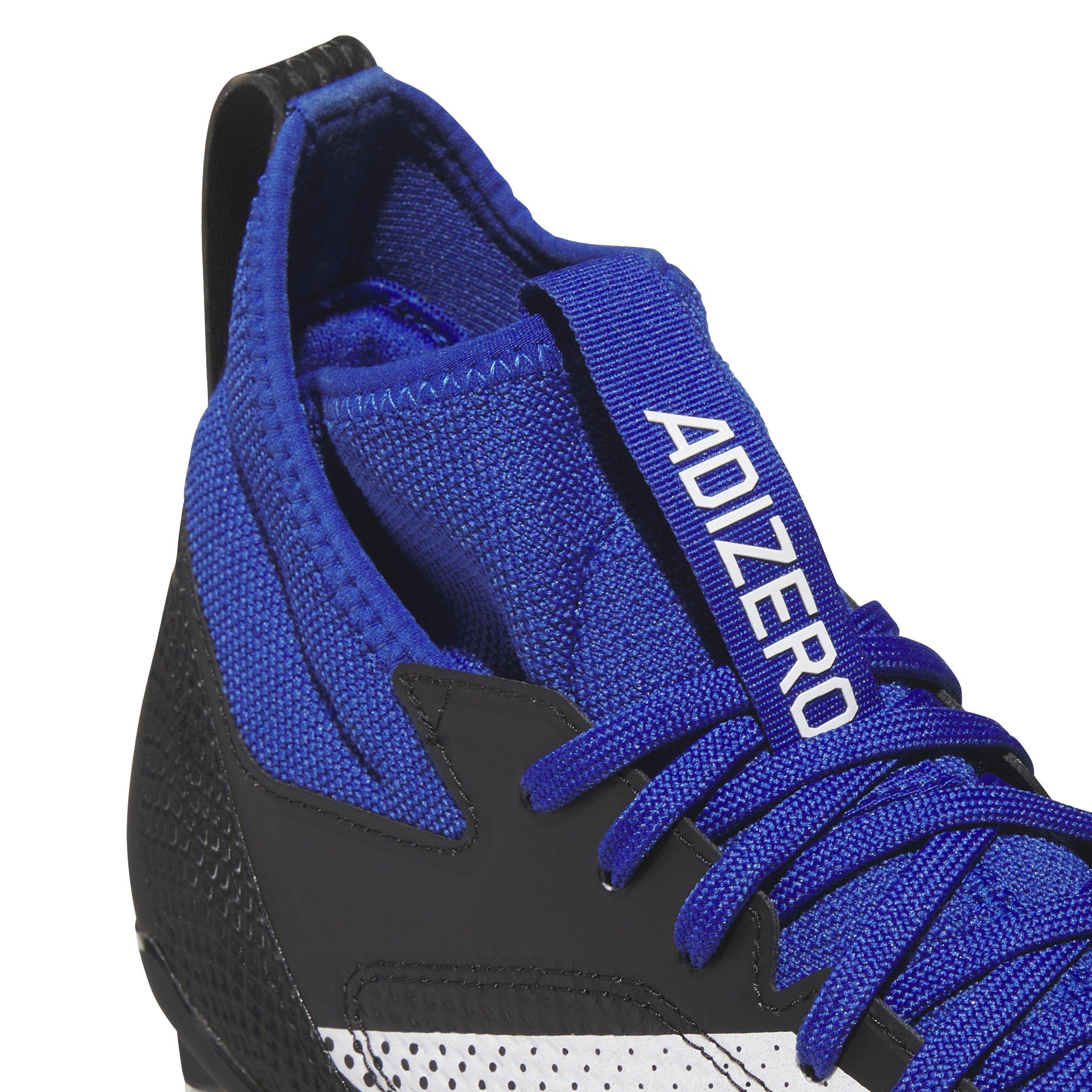 adidas Adizero Impact "Core Black/Ftwr White/Team Royal Blue" Unisex Football Cleat - BLACK/WHITE/ROYAL Thumbnail View 8