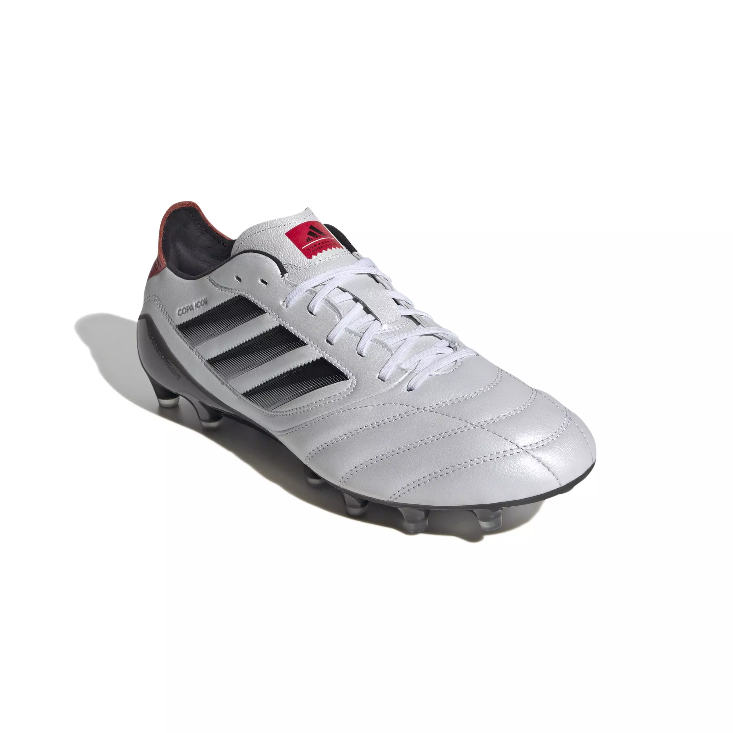adidas Copa Icon 2 Firm Ground "Ftwr White/Core Black/Pure Ruby" Unisex Soccer Cleat - WHITE/BLACK/RUBY