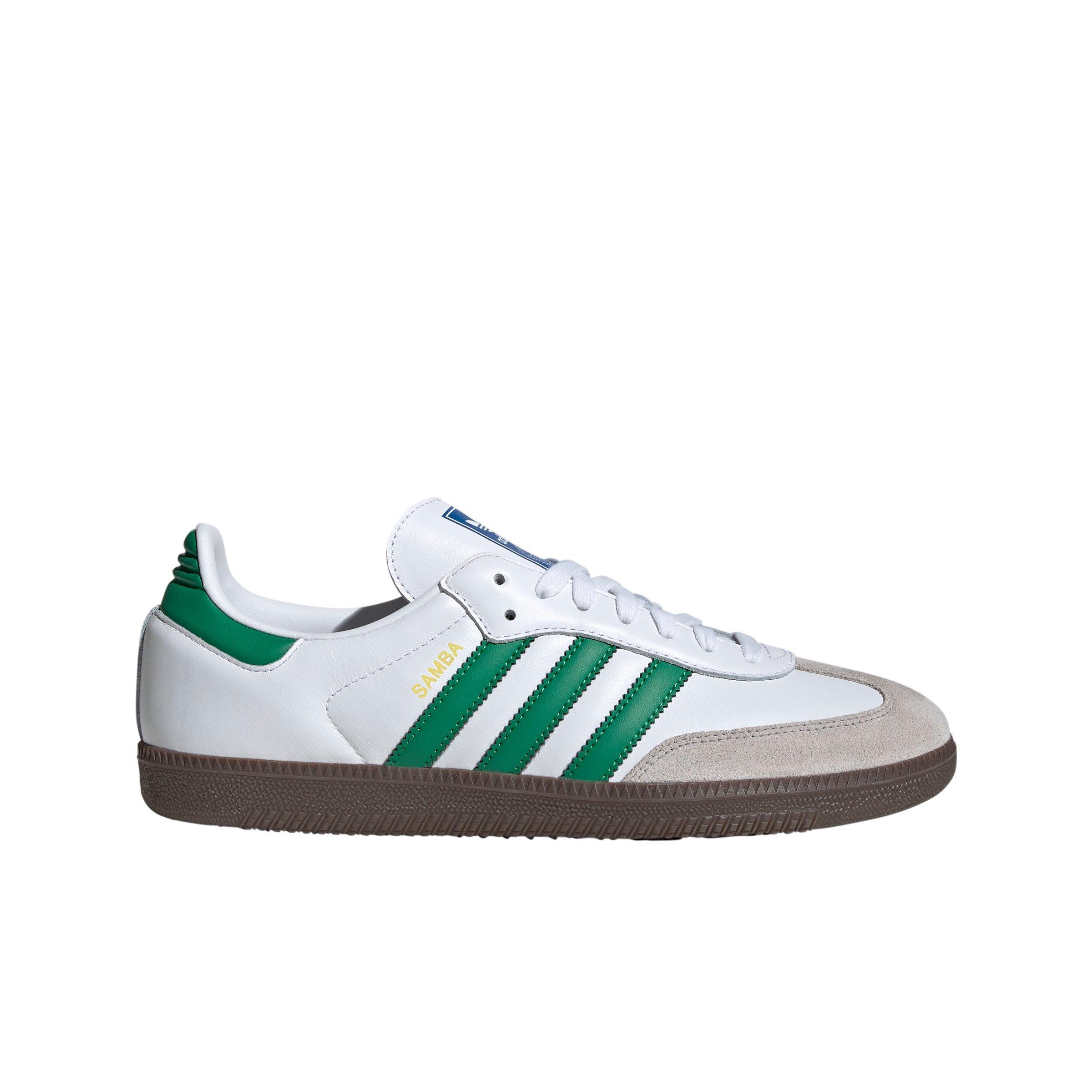 adidas Originals Samba OG "Ftwr White/Green" Men's Shoe - WHITE/GREEN Thumbnail View 1