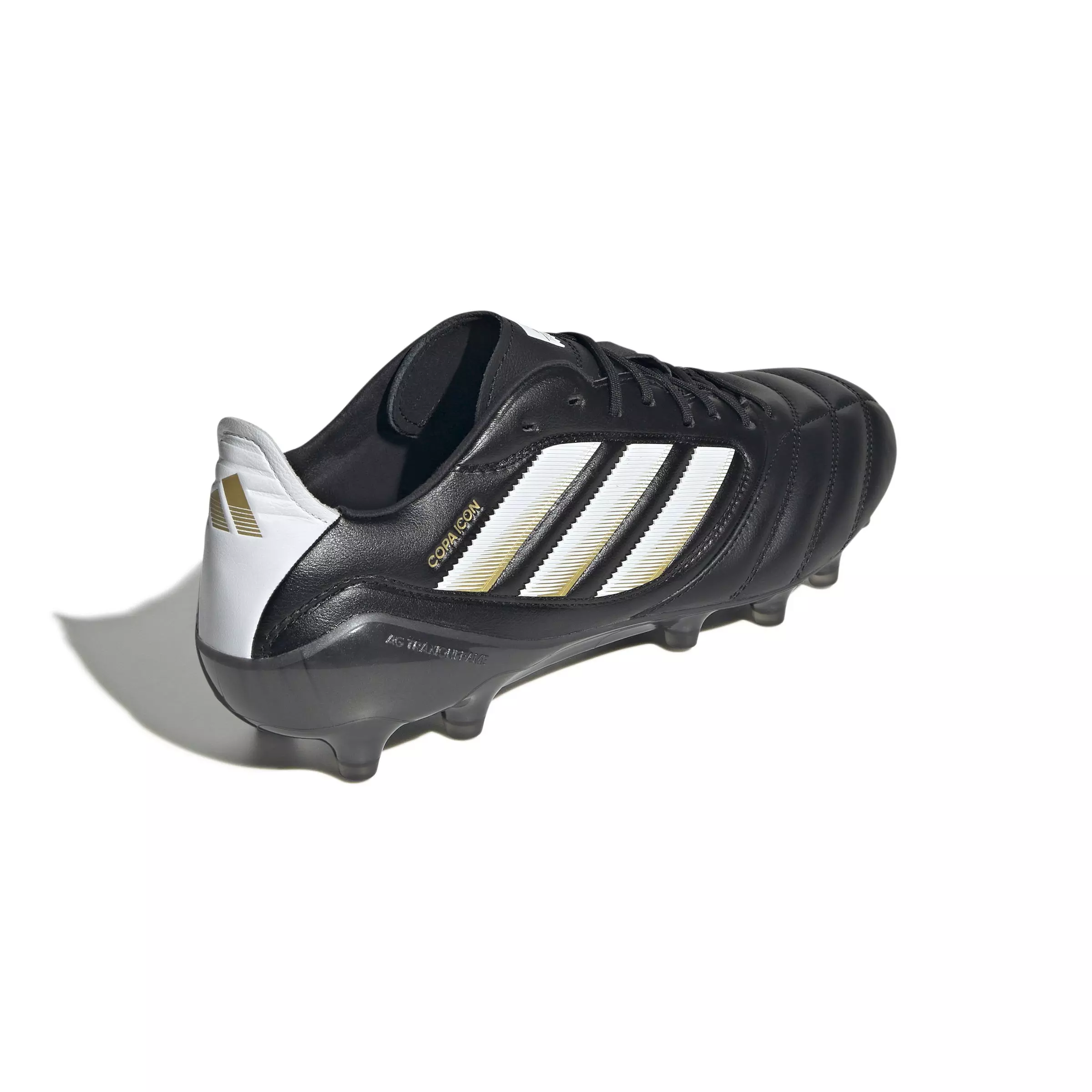 adidas Copa Icon 2 Firm Ground "Core Black/Ftwr White/Gold Metallic" Unisex Soccer Cleat - BLACK/WHITE/GOLD