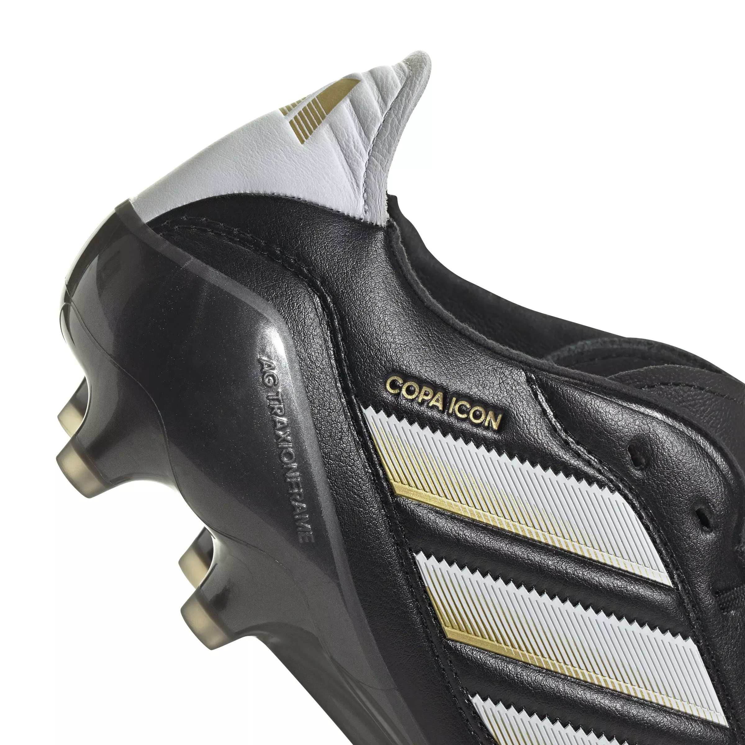 adidas Copa Icon 2 Firm Ground "Core Black/Ftwr White/Gold Metallic" Unisex Soccer Cleat - BLACK/WHITE/GOLD