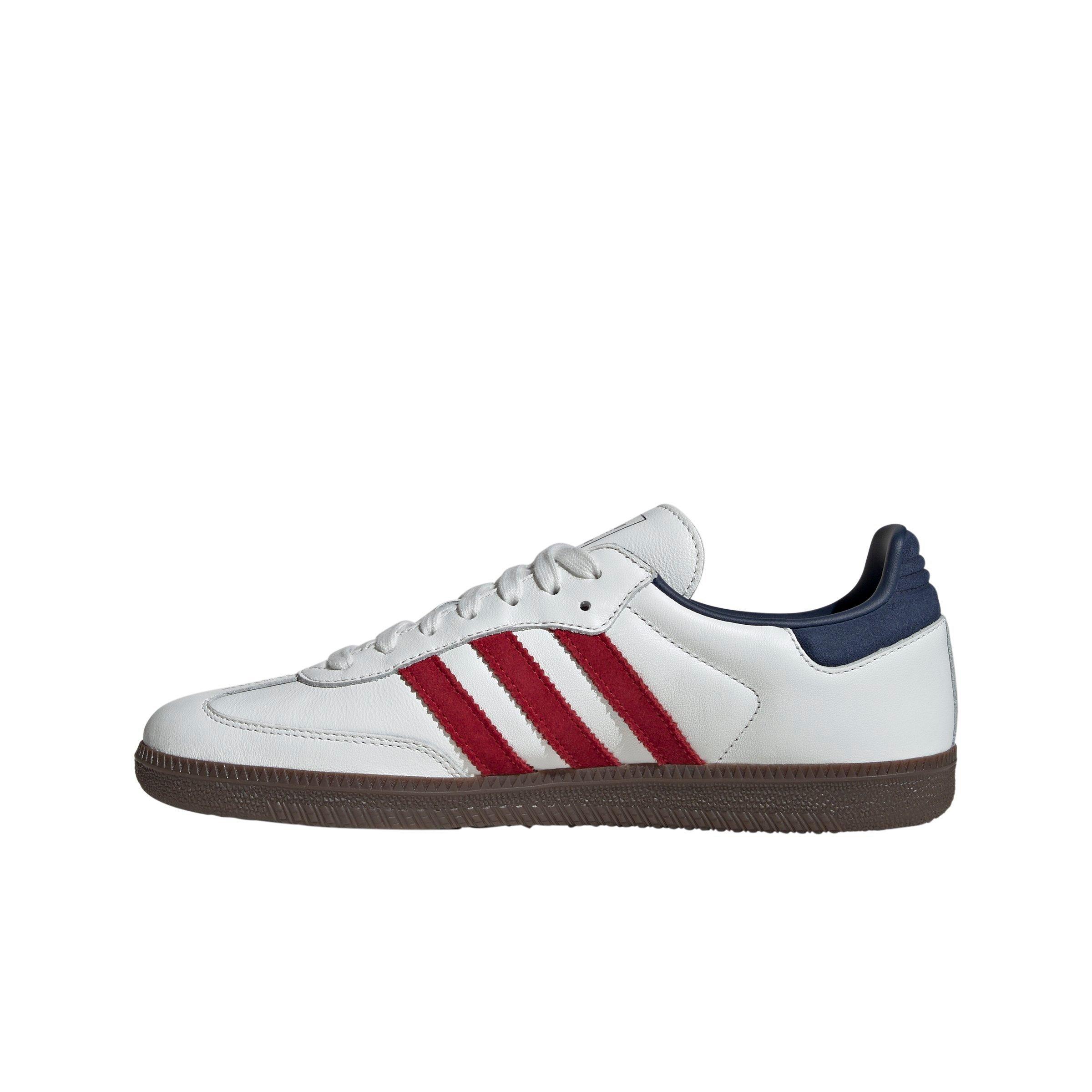 adidas Originals Samba OG "Core White/Team Victory Red/Night Indigo" Men's Shoe - WHITE/RED/INDIGO Thumbnail View 2