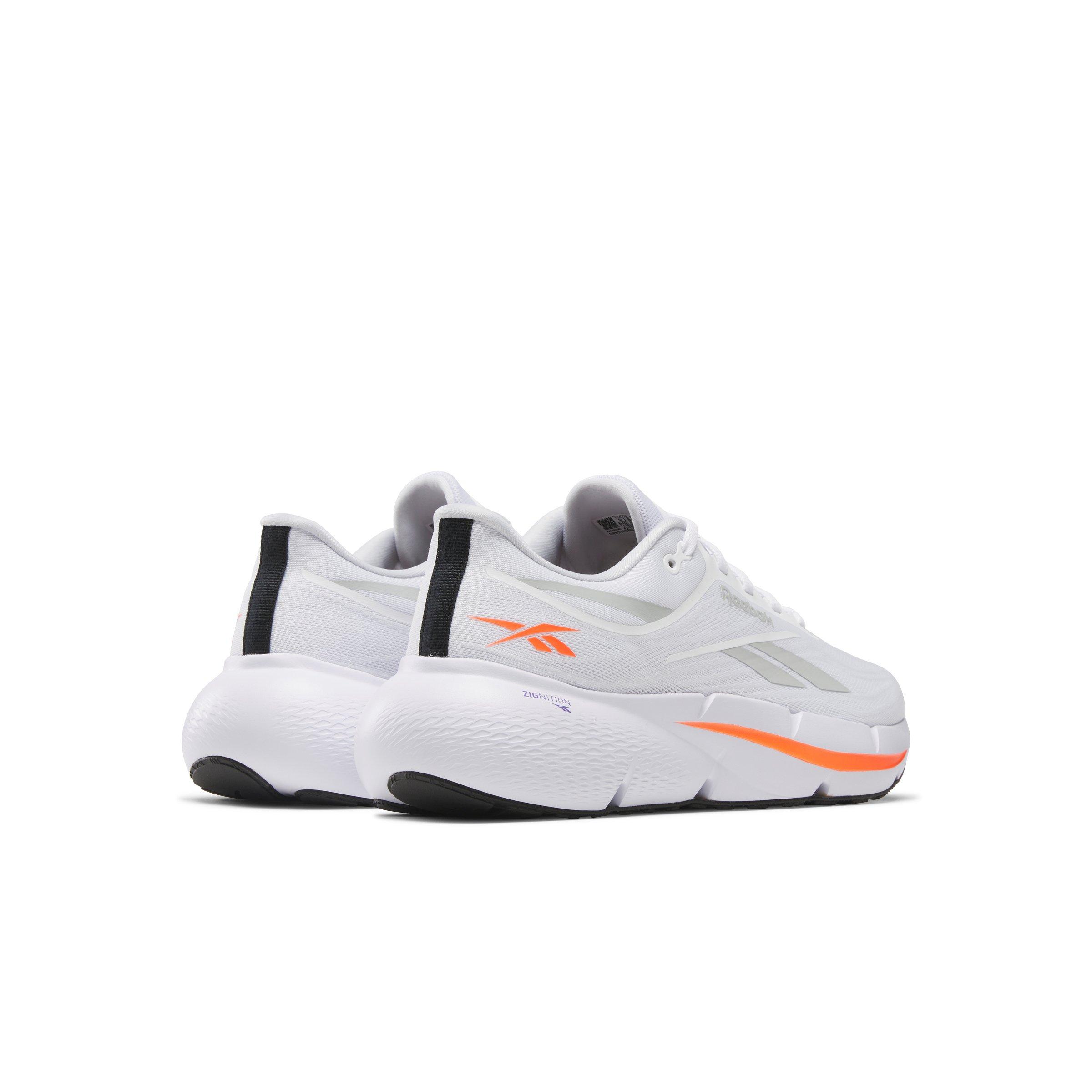 Reebok Zignition "White/Silver/Orange" Men's Running Shoe - WHITE/SILVER/ORANGE Thumbnail View 3