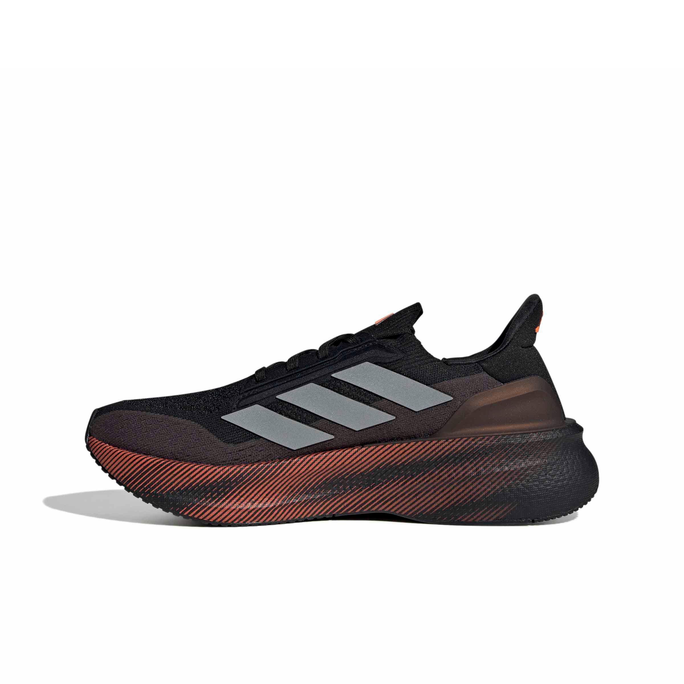 adidas Ultraboost 5x "Core Black/Silver Metallic/Lucid Orange" Men's Running Shoe - BLACK/SILVER/ORANGE Thumbnail View 2