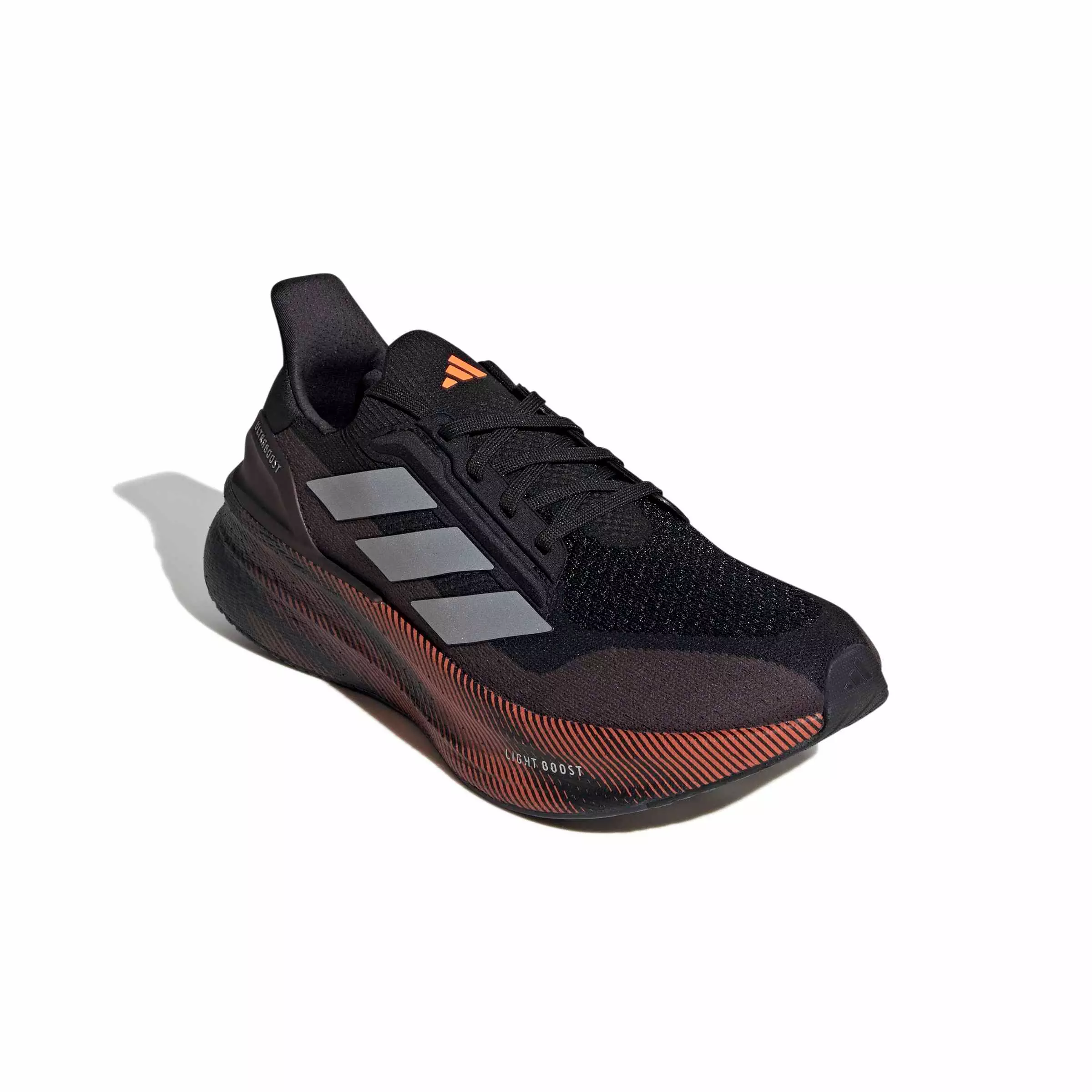 adidas Ultraboost 5x "Core Black/Silver Metallic/Lucid Orange" Men's Running Shoe - BLACK/SILVER/ORANGE