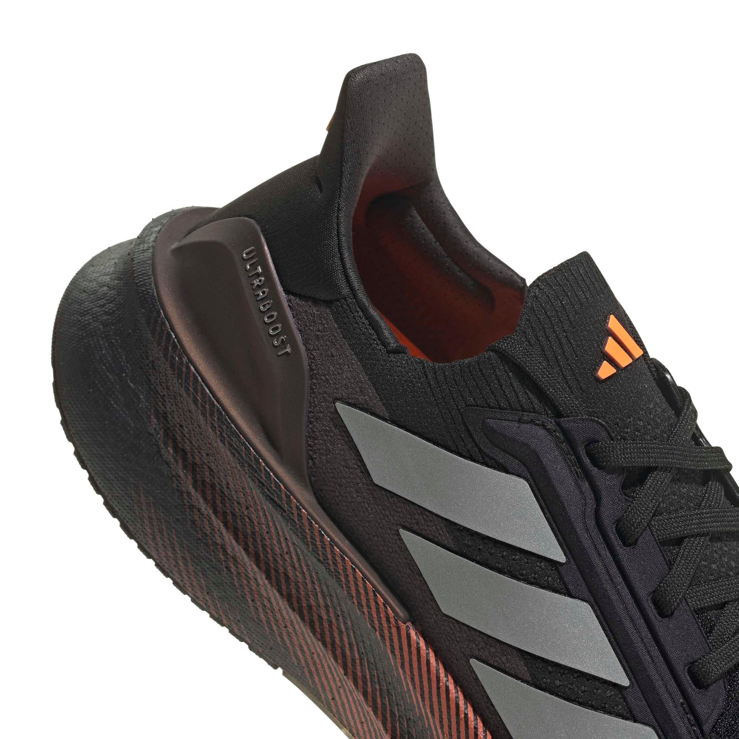 adidas Ultraboost 5x "Core Black/Silver Metallic/Lucid Orange" Men's Running Shoe - BLACK/SILVER/ORANGE Thumbnail View 8