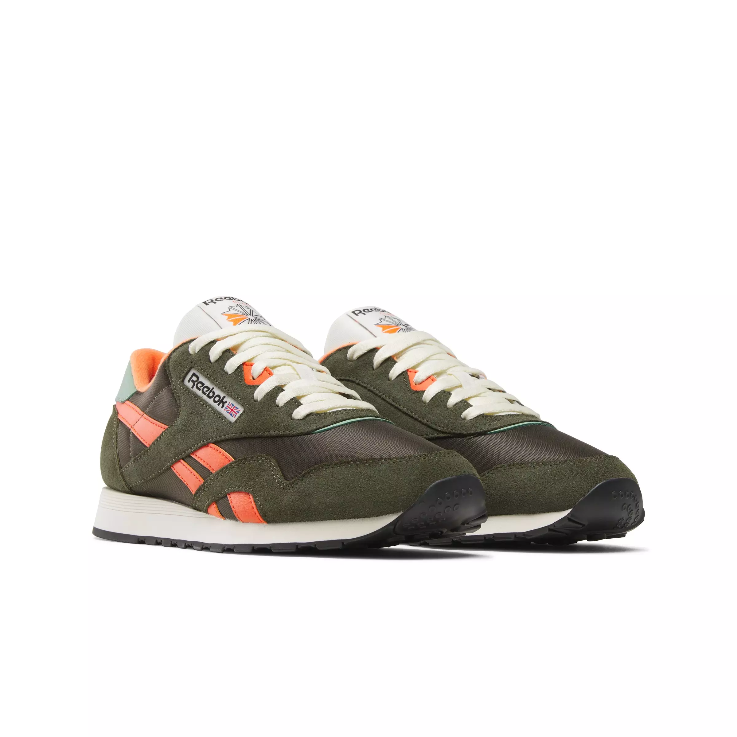 Reebok Classic Nylon "Olive/Orange" Men's Shoe - OLIVE/ORANGE