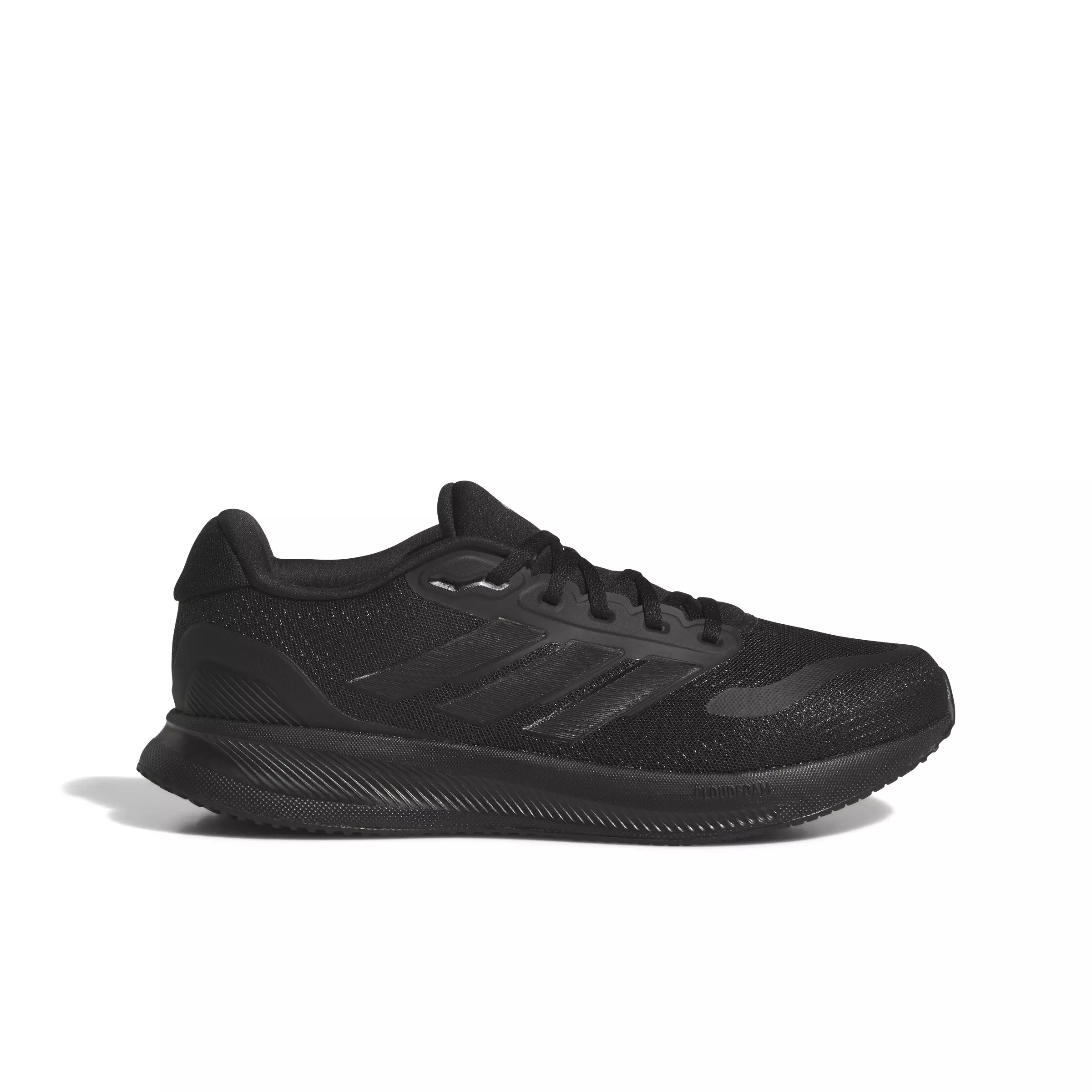adidas Runfalcon 5 "Core Black/Core Black/Ftwr White" Men's Wide Running Shoe - BLACK/BLACK/WHITE