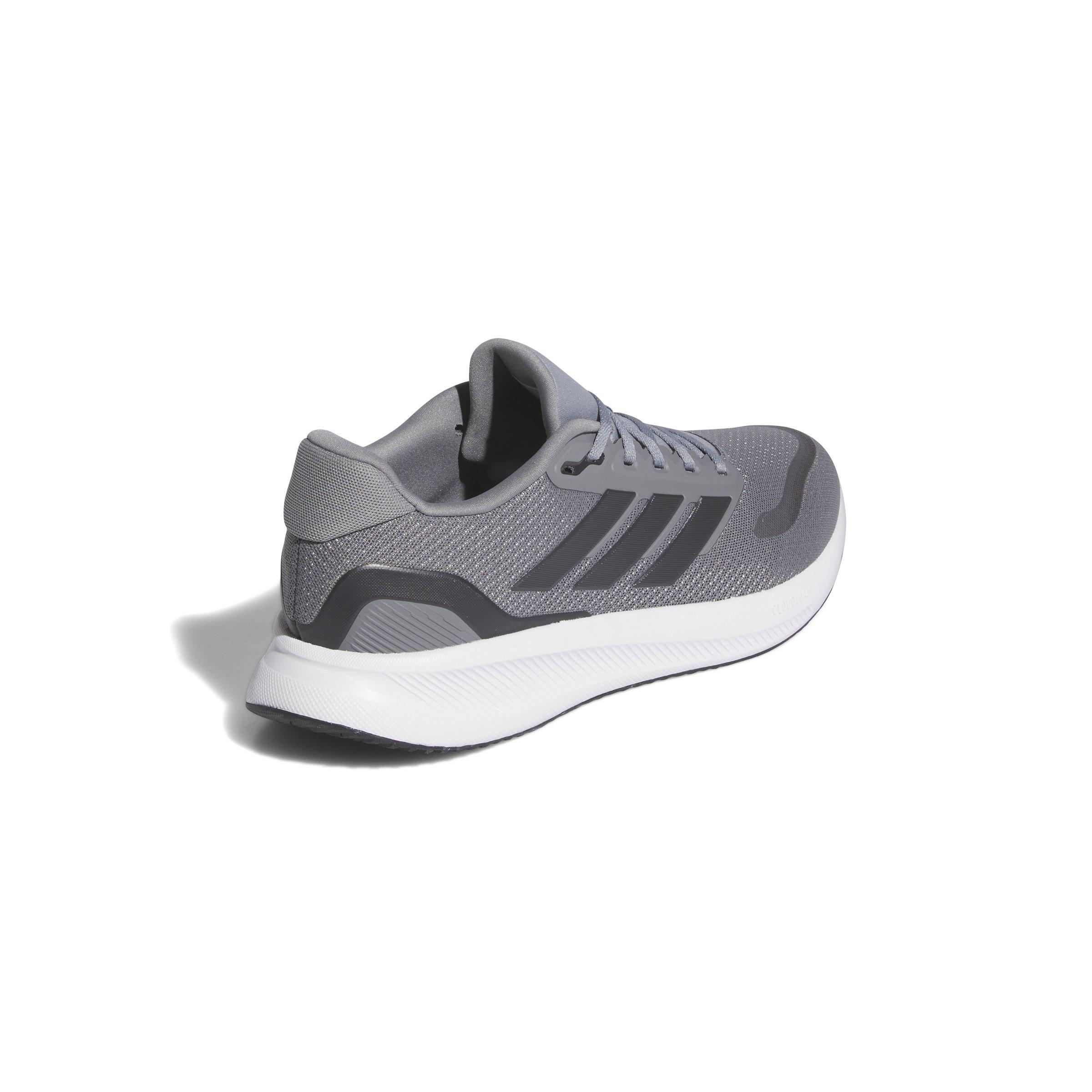 adidas Runfalcon 5 "Grey Three/Carbon/Ftwr White" Men's Wide Running Shoe - GREY/CARBON/WHITE Thumbnail View 4