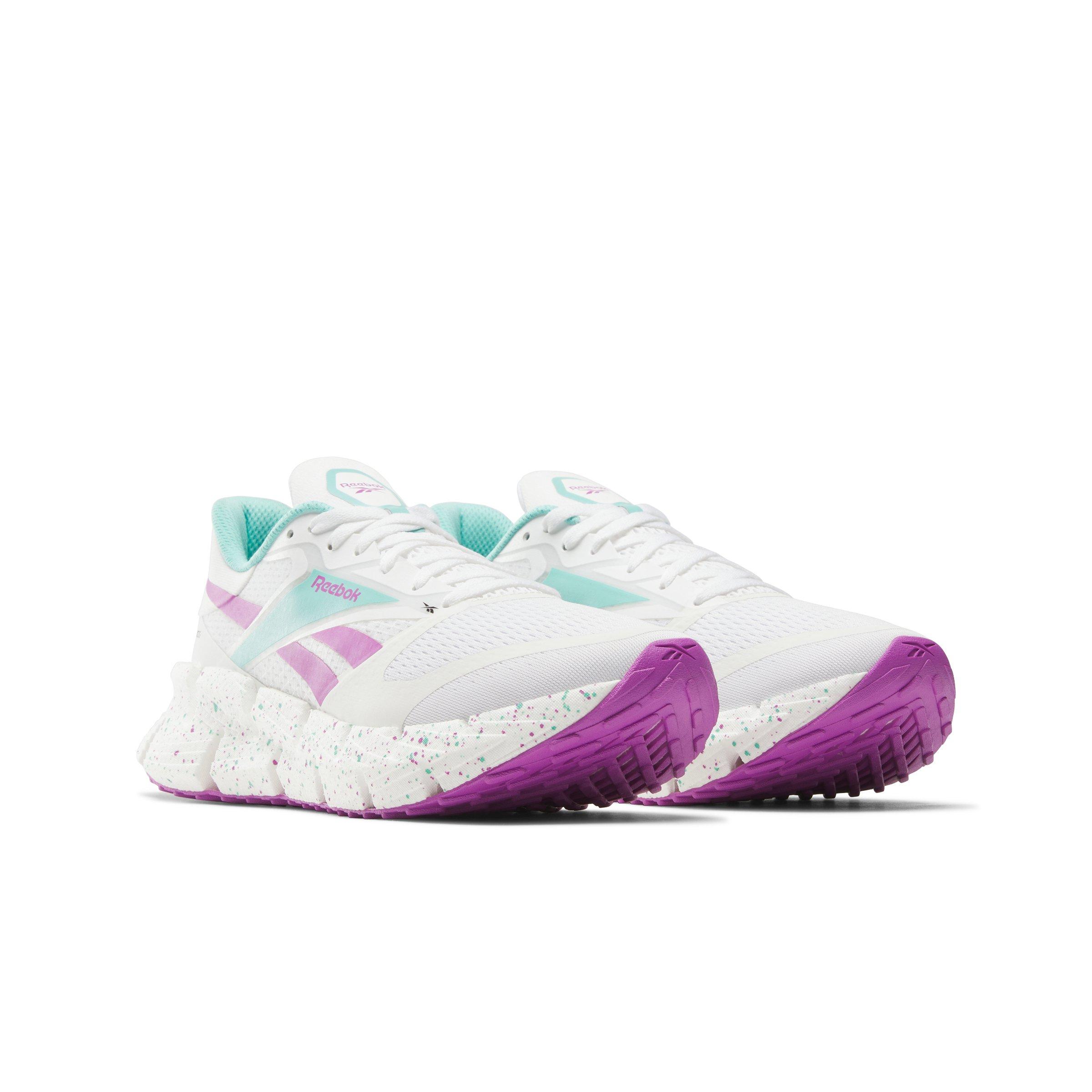Reebok FloatZig 1 "Ftwr White/Ai Aqua/Purple Rave" Men's Running Shoe - WHITE/AQUA/PURPLE Thumbnail View 2