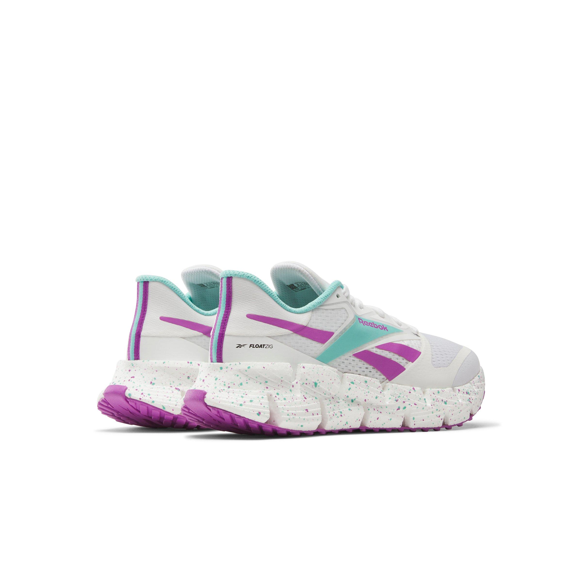 Reebok FloatZig 1 "Ftwr White/Ai Aqua/Purple Rave" Men's Running Shoe - WHITE/AQUA/PURPLE Thumbnail View 3