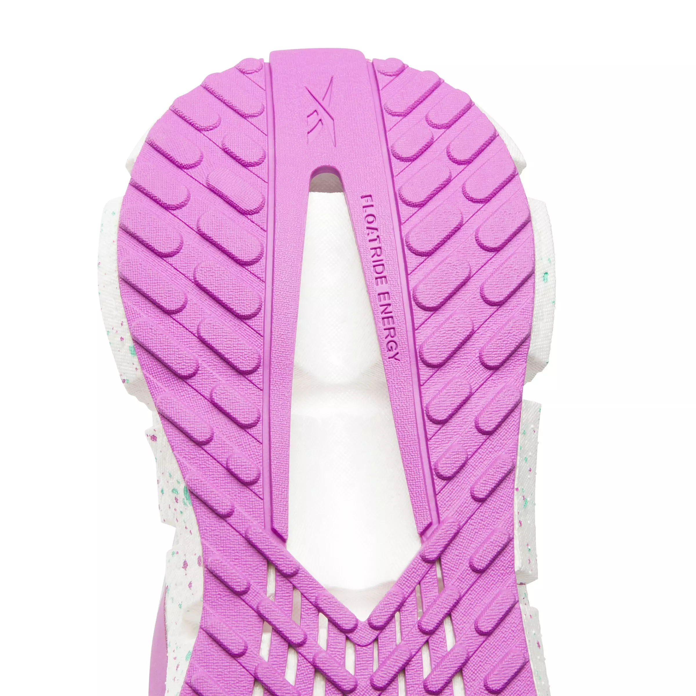 Reebok FloatZig 1 "Ftwr White/Ai Aqua/Purple Rave" Men's Running Shoe - WHITE/AQUA/PURPLE