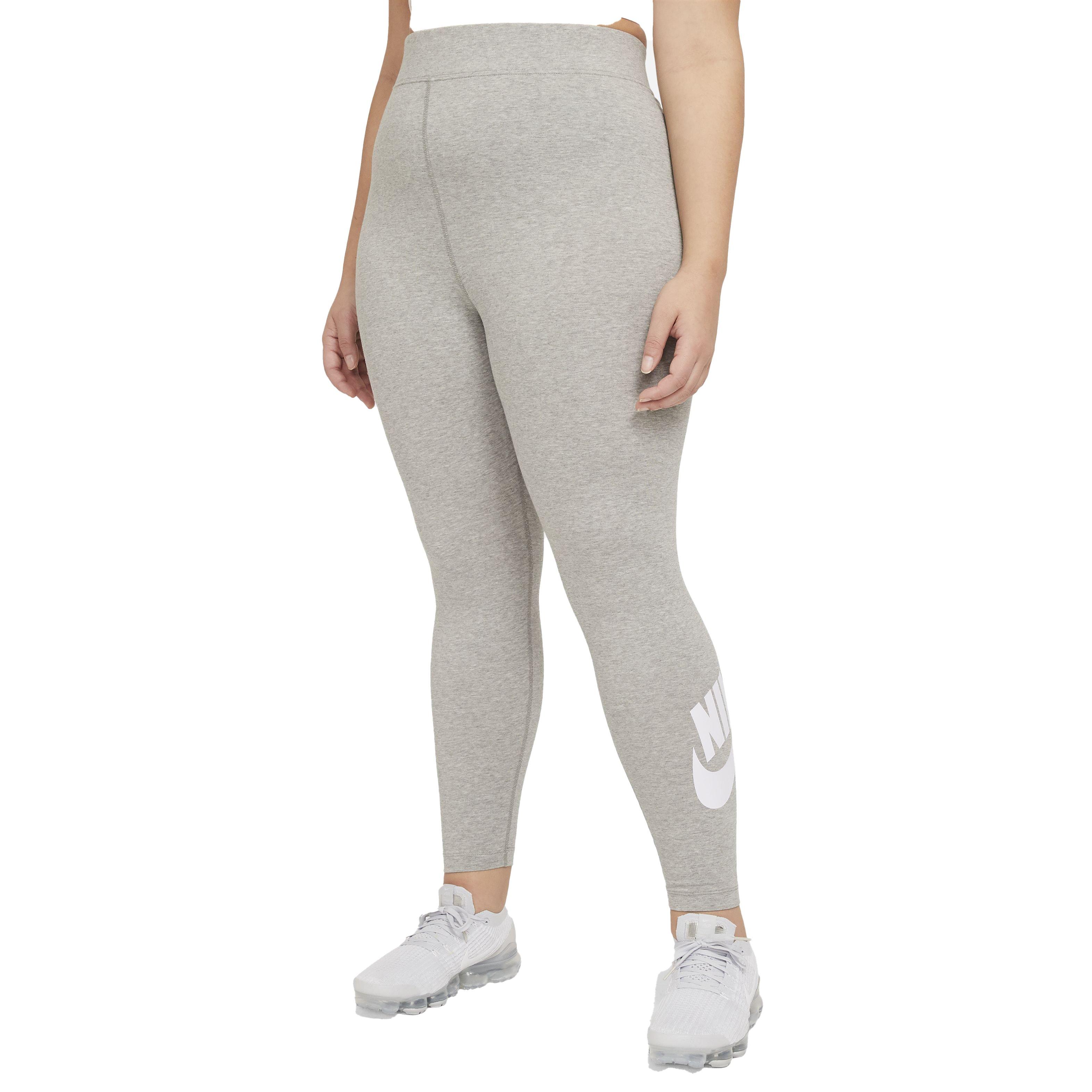 Nike Women's Plus Size Sportswear Essential High-Rise Leggings - GREY Thumbnail View 1