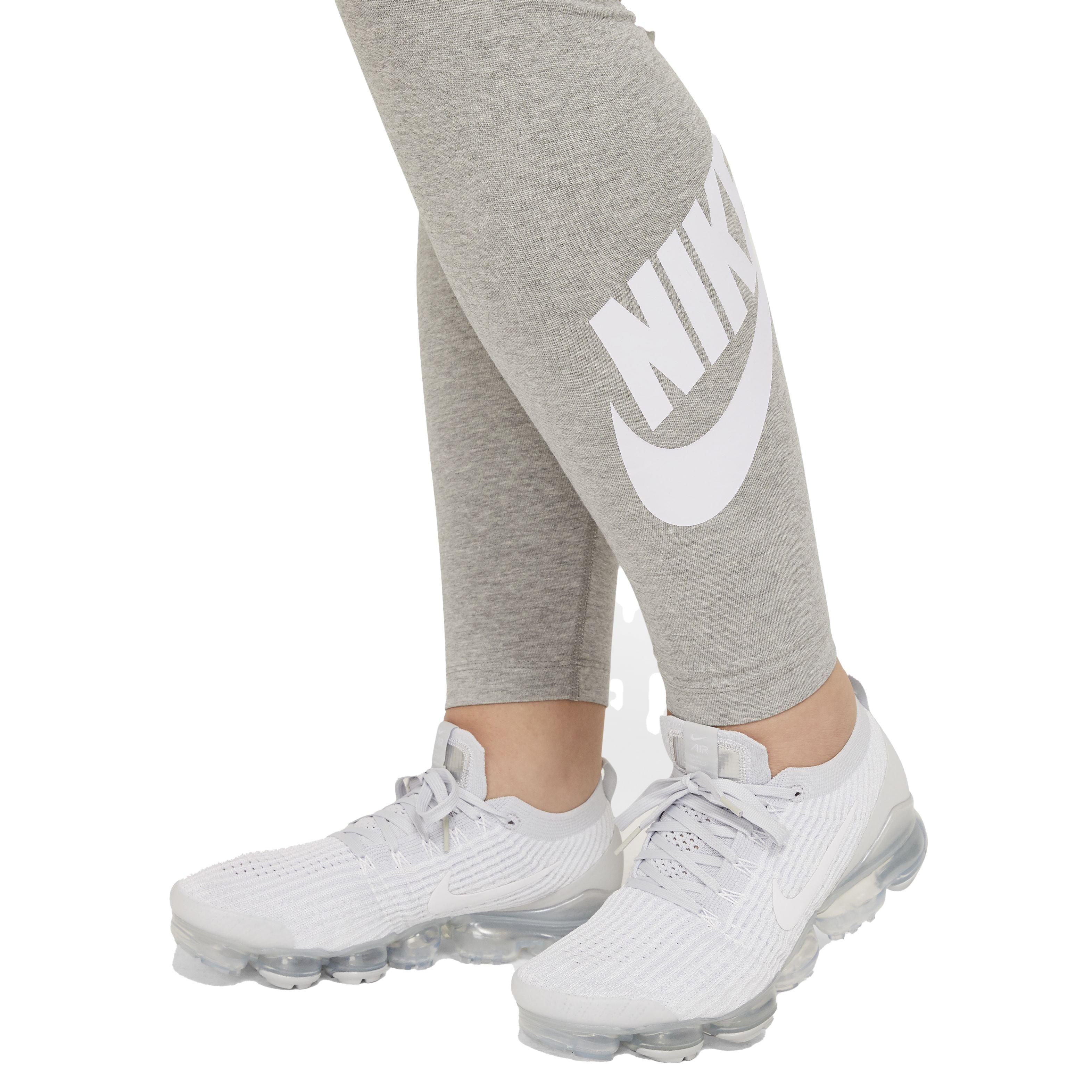 Nike Women's Plus Size Sportswear Essential High-Rise Leggings - GREY Thumbnail View 3