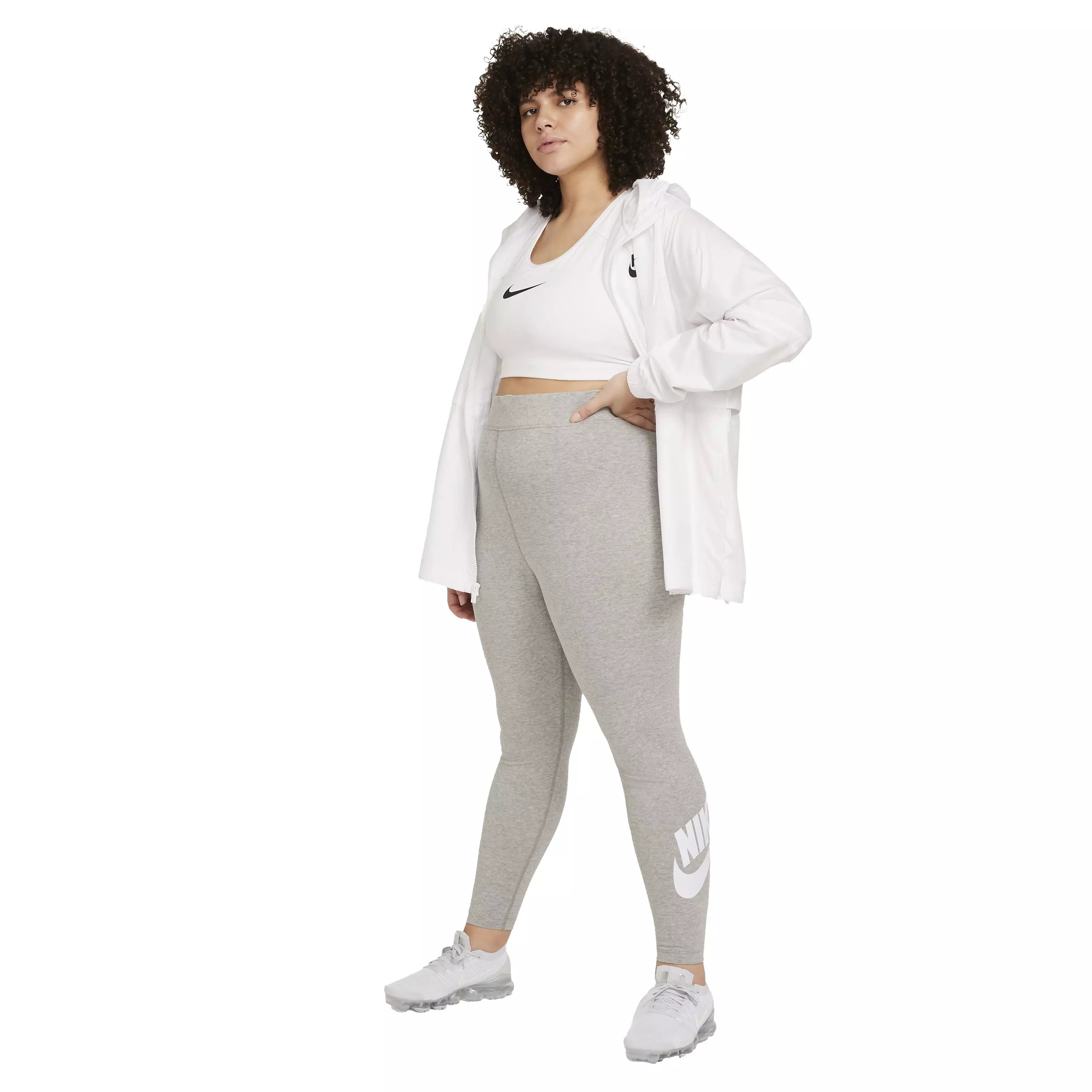 Nike Women's Plus Size Sportswear Essential High-Rise Leggings - GREY