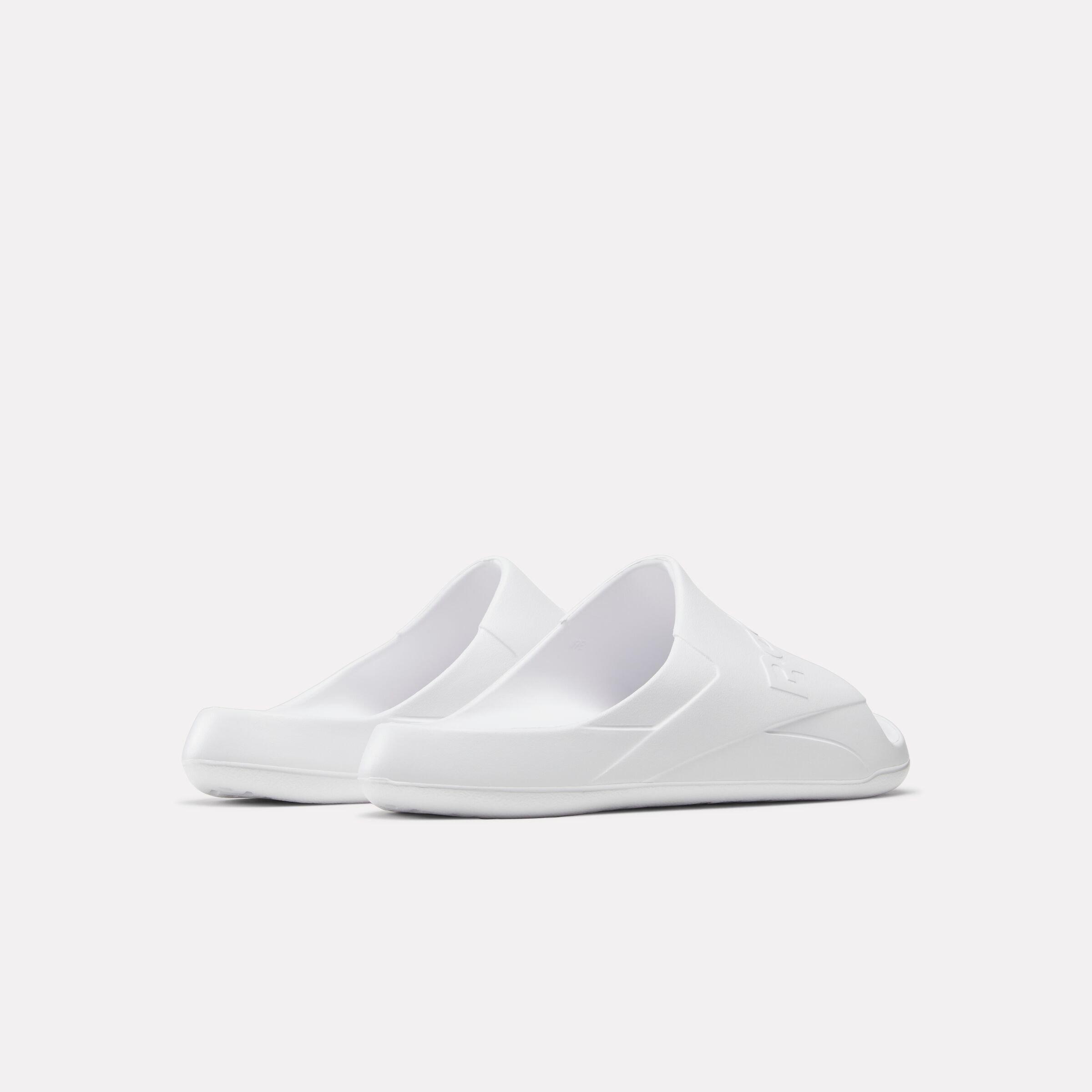Reebok Clean "White" Unisex Slide - WHITE Thumbnail View 3