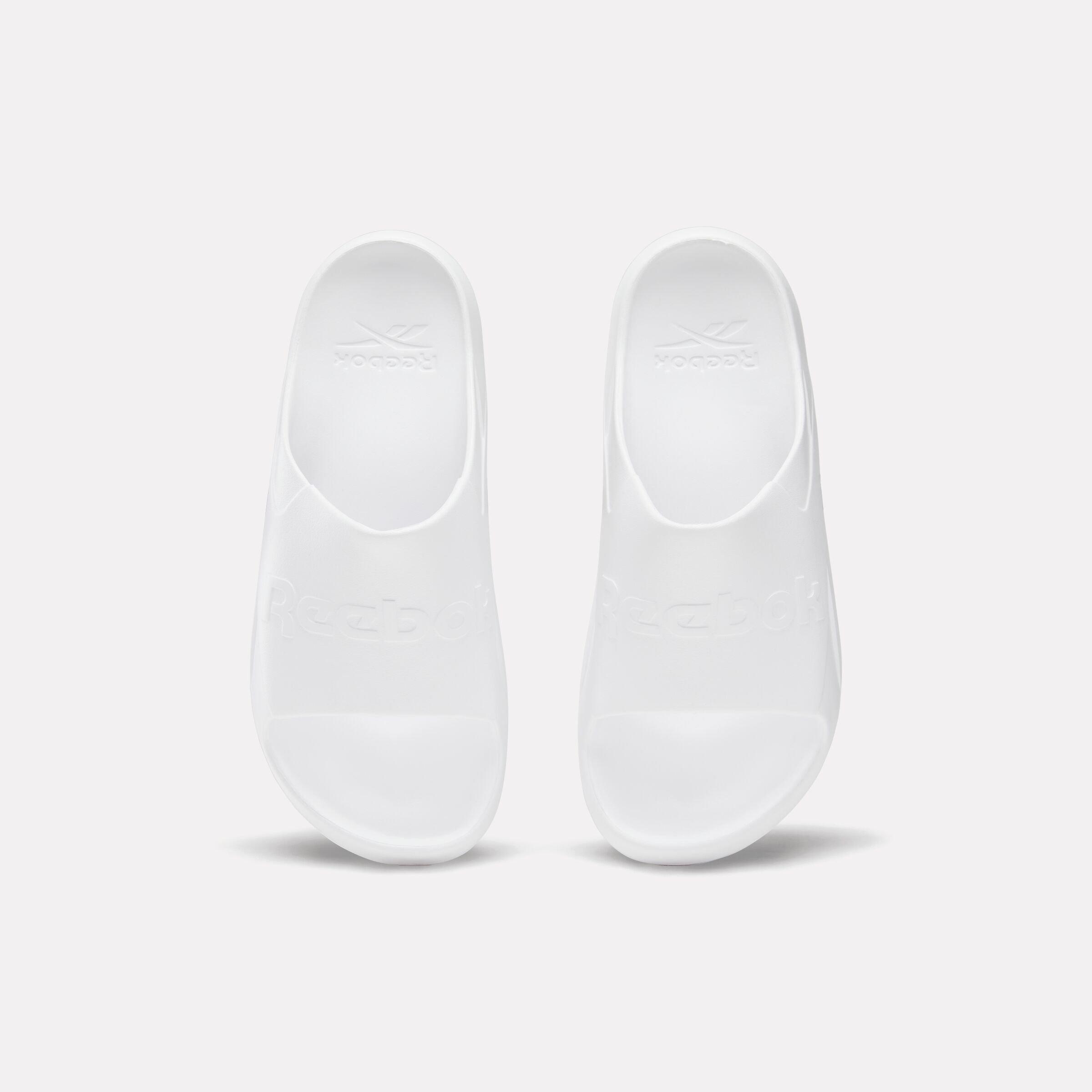 Reebok Clean "White" Unisex Slide - WHITE Thumbnail View 4