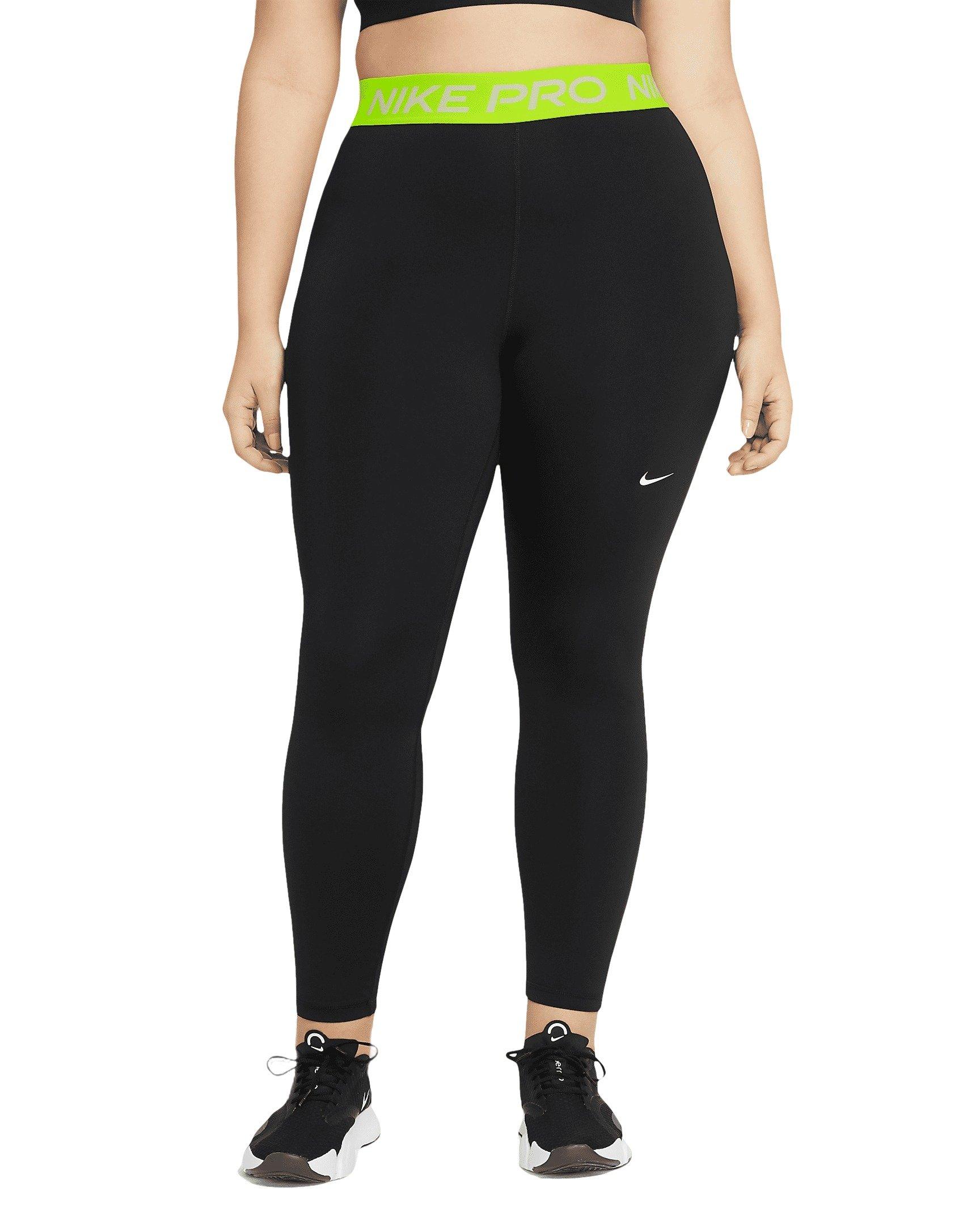 NWT Women's Nike Pro 365 Mid-Rise Cropped Mesh Panel Leggings S
