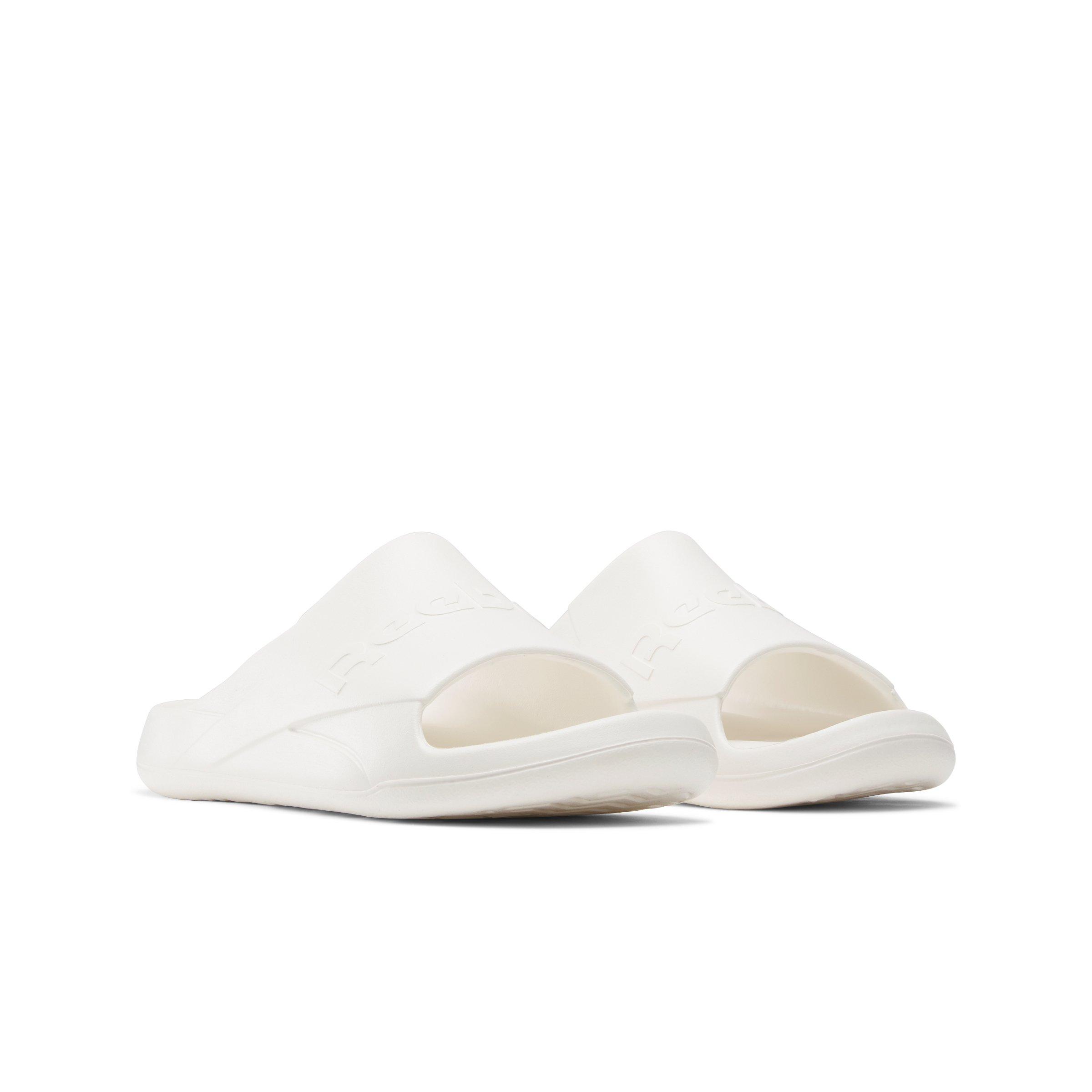 Reebok Clean "White/White" Unisex Slide - WHITE/WHITE Thumbnail View 2