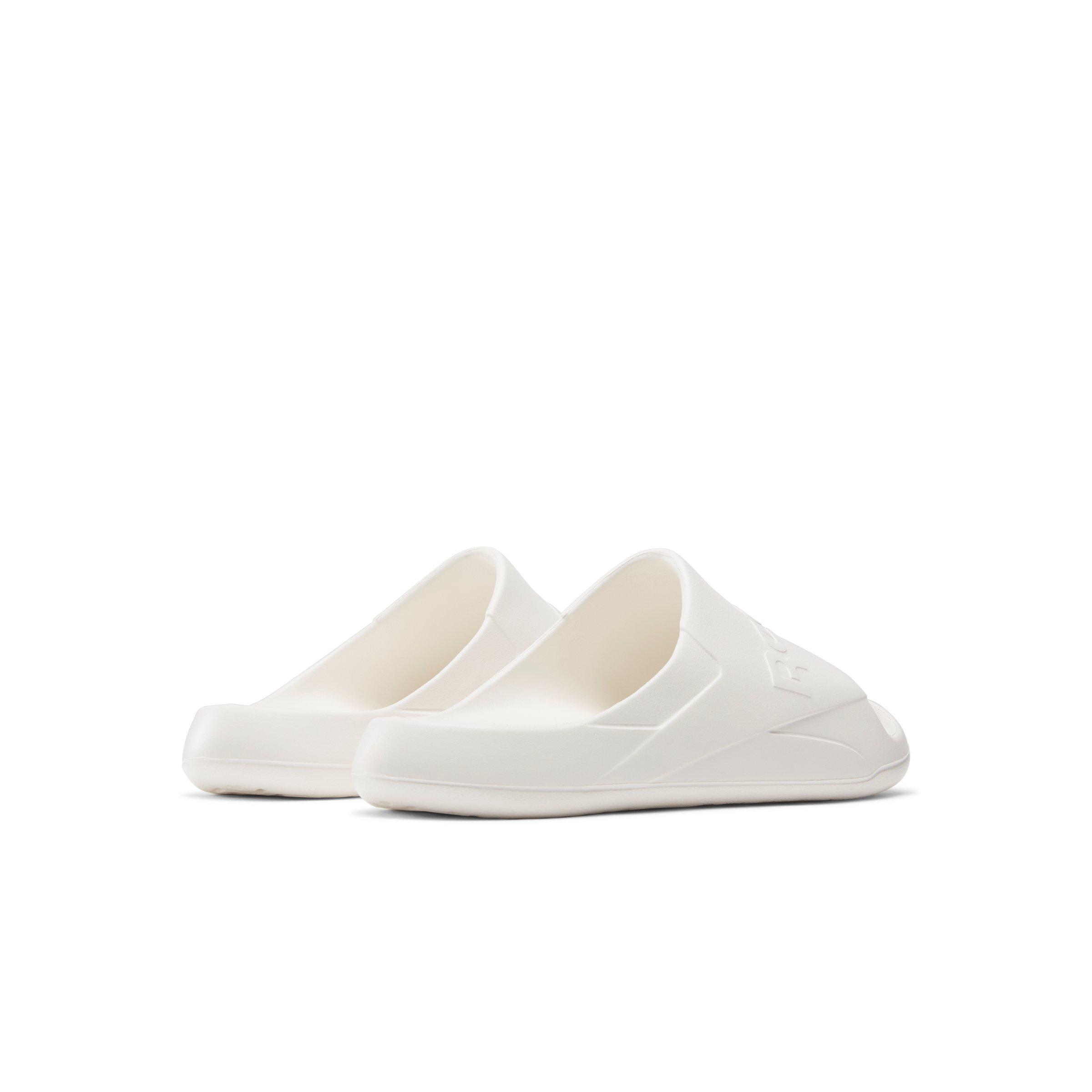 Reebok Clean "White/White" Unisex Slide - WHITE/WHITE Thumbnail View 3