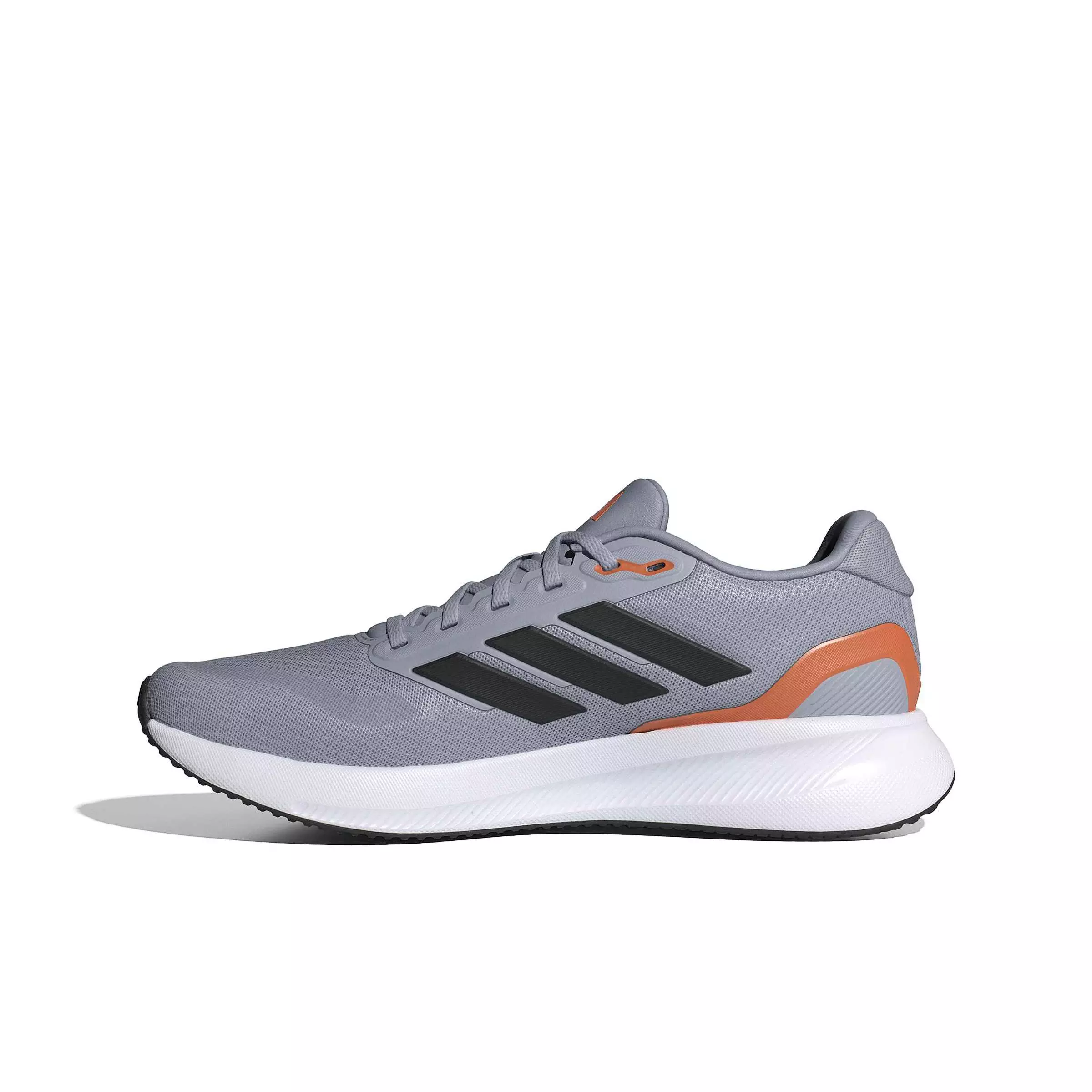 adidas Runfalcon 5 "Halo Silver/Core Black/Dusky Orange" Men's Running Shoe - SILVER/BLACK/ORANGE