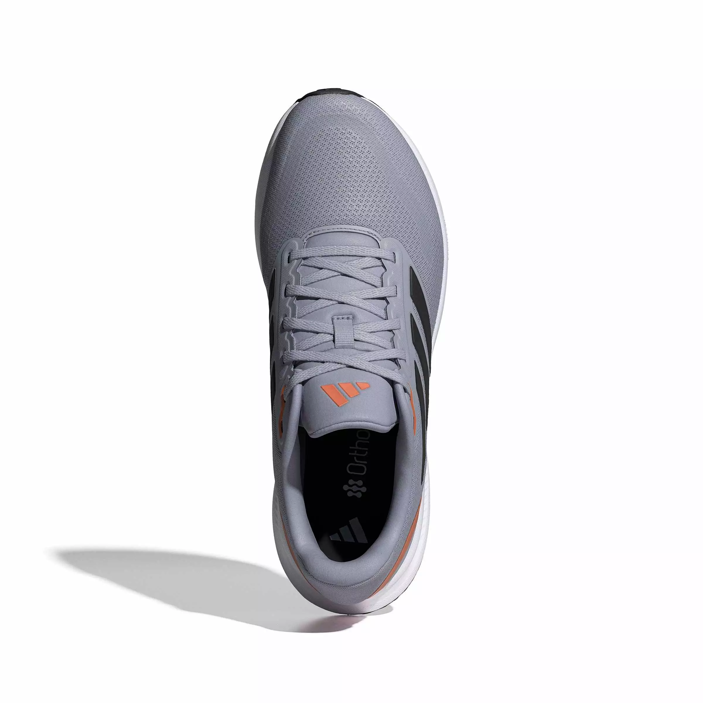 adidas Runfalcon 5 "Halo Silver/Core Black/Dusky Orange" Men's Running Shoe - SILVER/BLACK/ORANGE