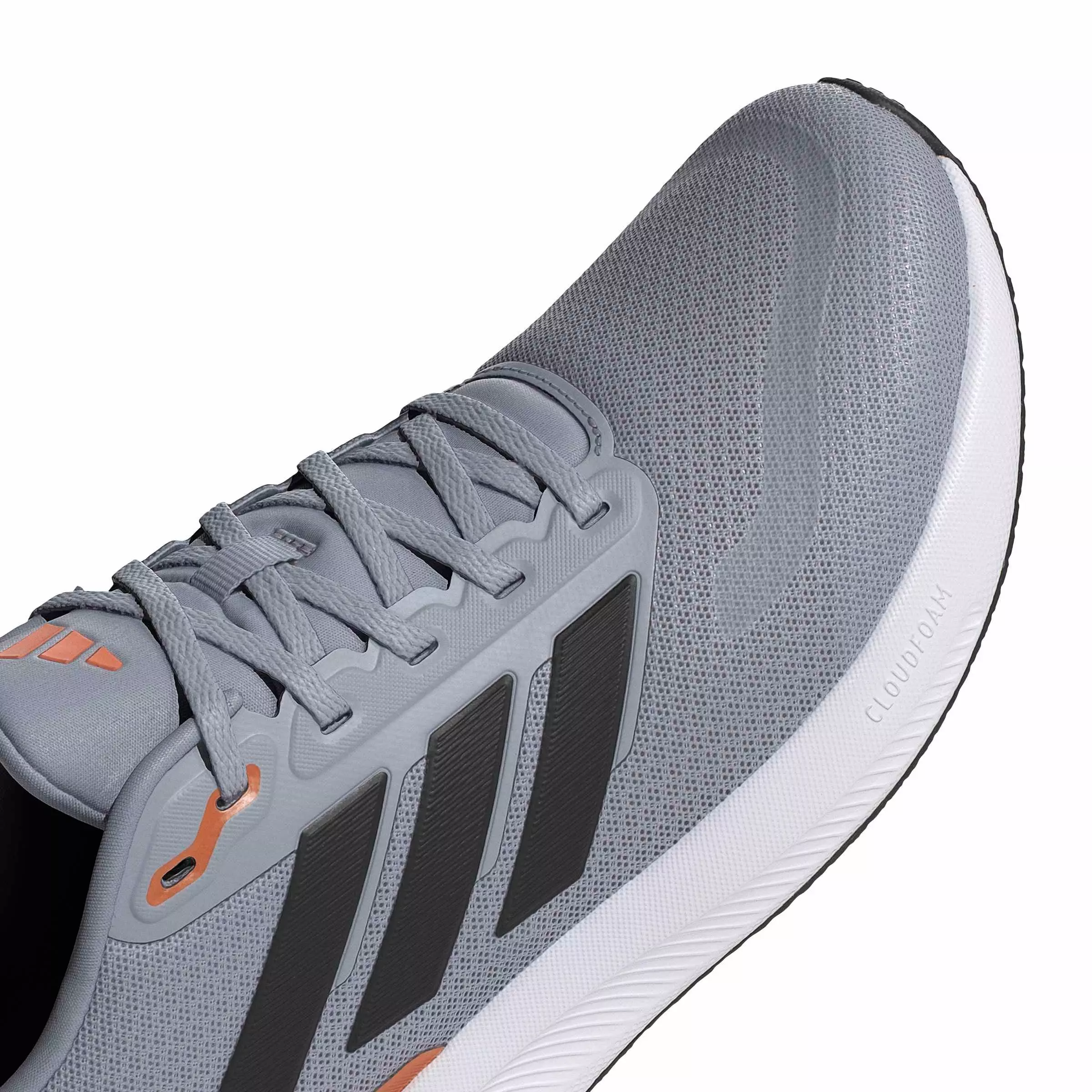 adidas Runfalcon 5 "Halo Silver/Core Black/Dusky Orange" Men's Running Shoe - SILVER/BLACK/ORANGE