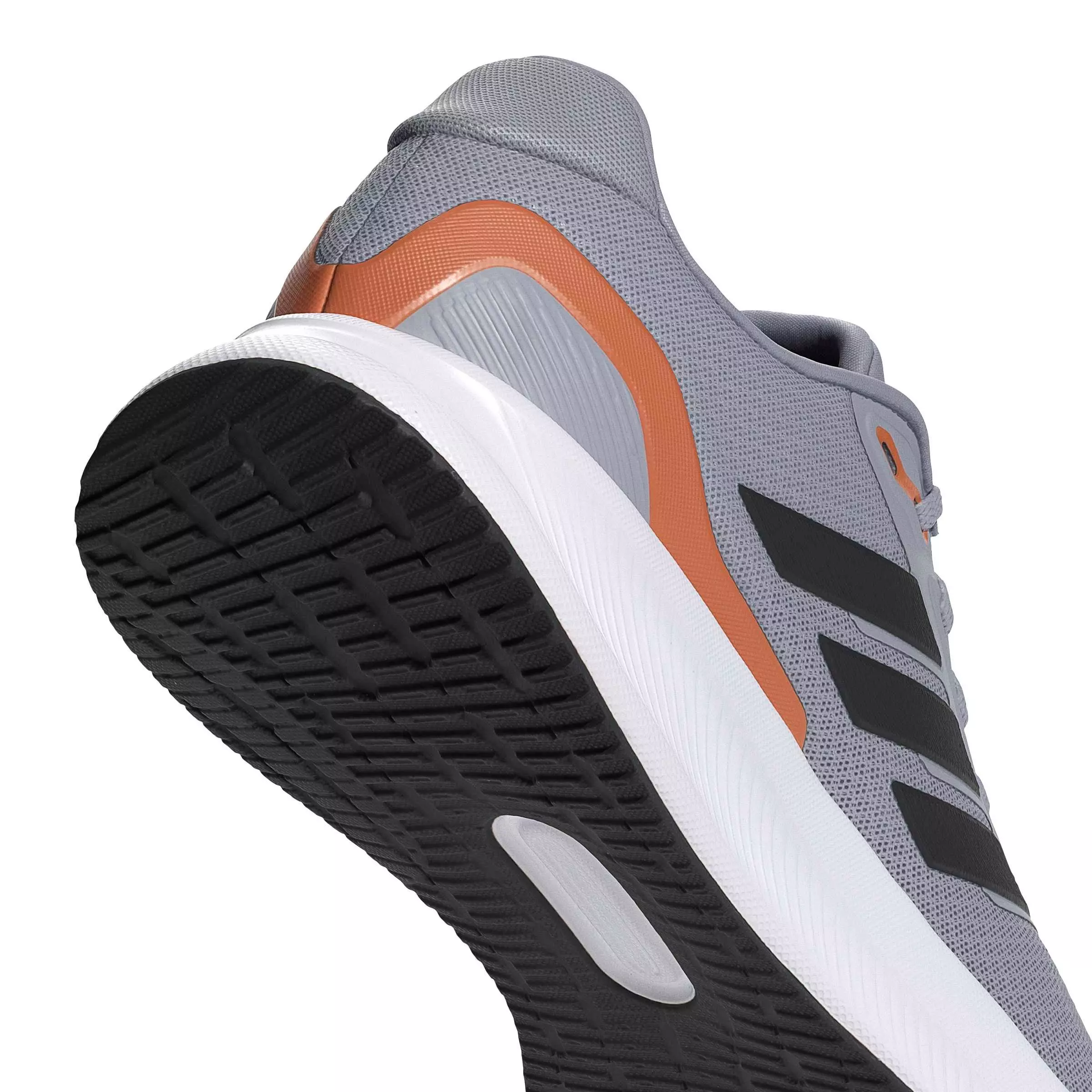 adidas Runfalcon 5 "Halo Silver/Core Black/Dusky Orange" Men's Running Shoe - SILVER/BLACK/ORANGE