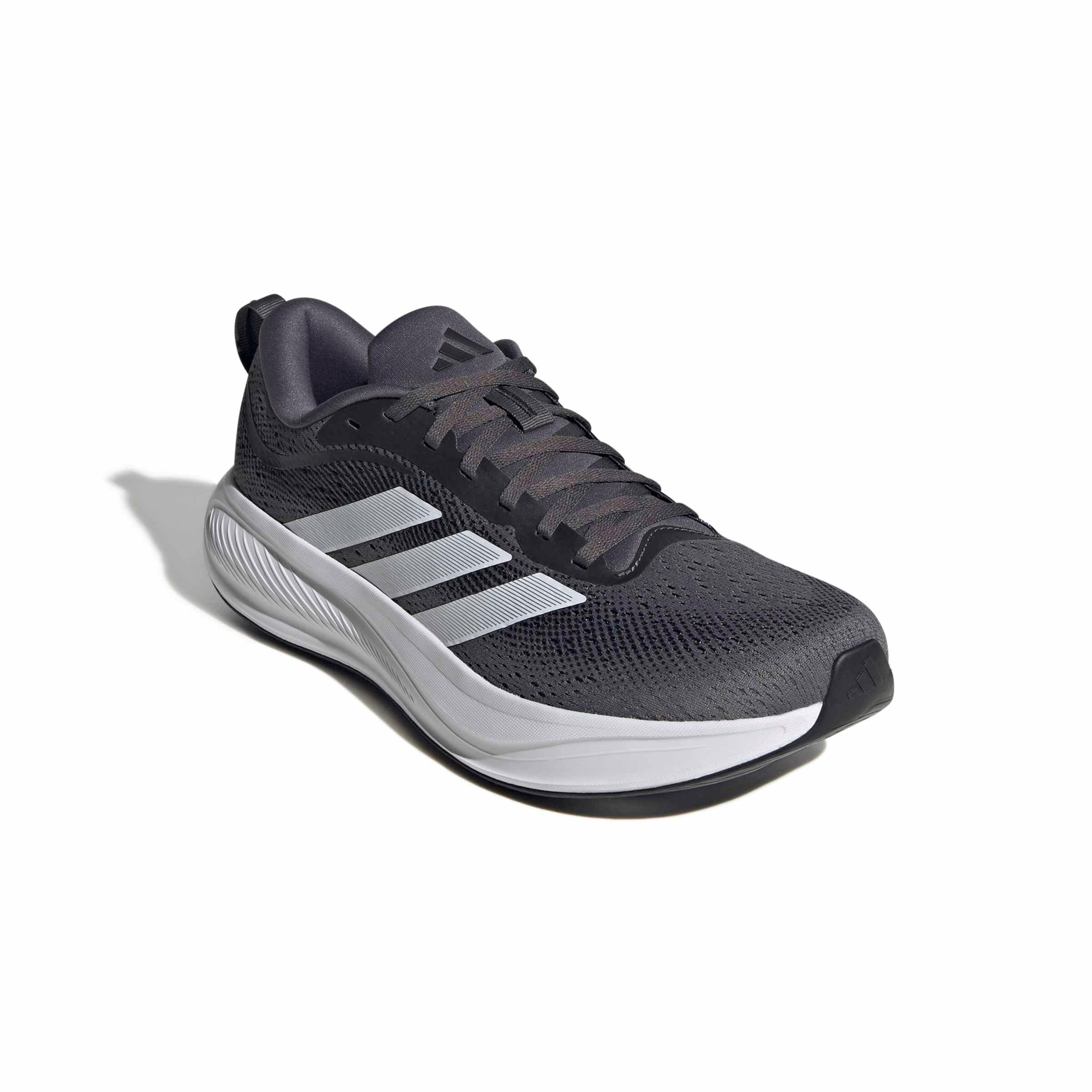 adidas Response Pace "Core Black/Ftwr White/Matte Silver" Men's Running Shoe - BLACK/WHITE/SILVER Thumbnail View 3