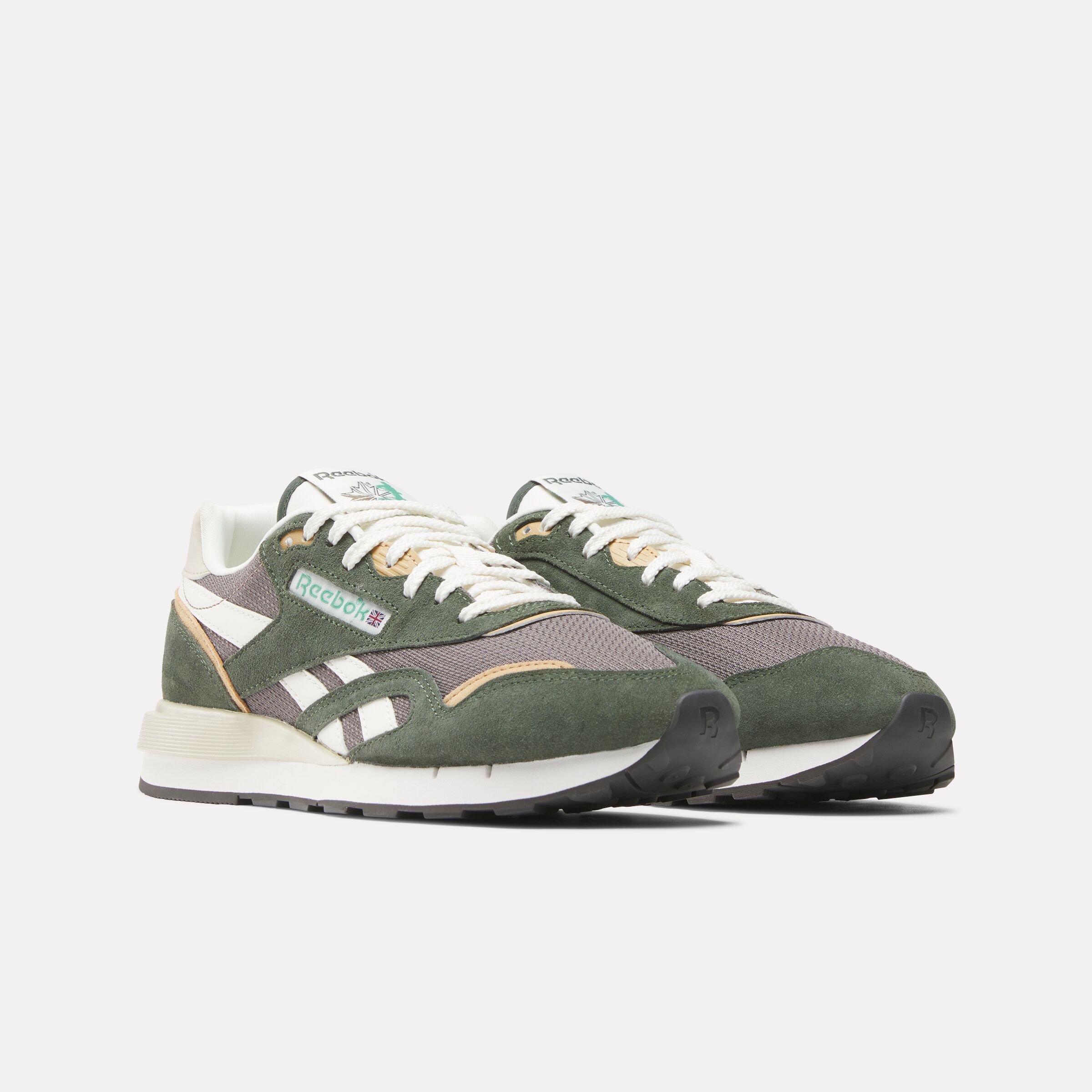 Reebok Classic Nylon 89 "Green/Grey/White" Unisex Shoe - GREEN/GREY/WHITE Thumbnail View 2