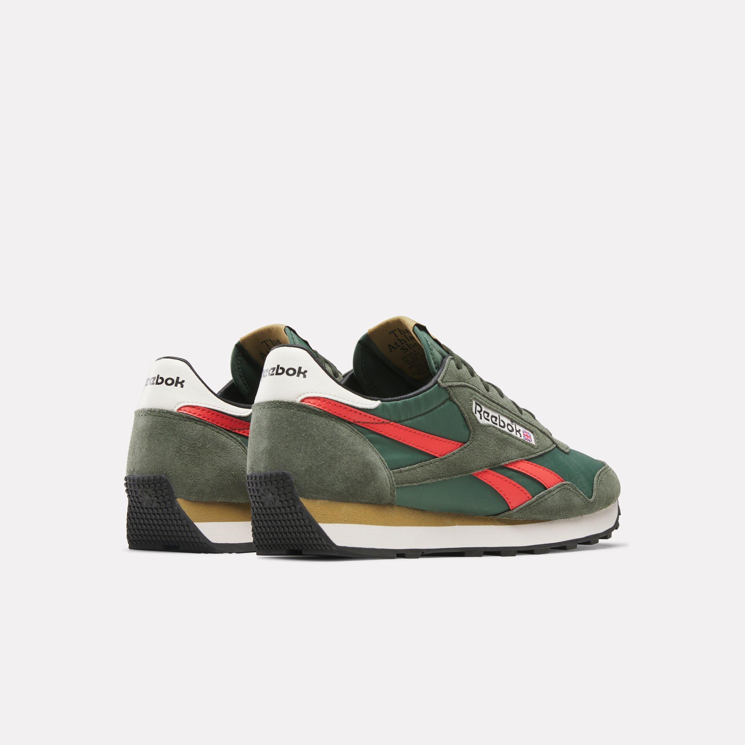 Reebok Aztec II "Green/Orange" Unisex Shoe - GREEN/ORANGE Thumbnail View 3