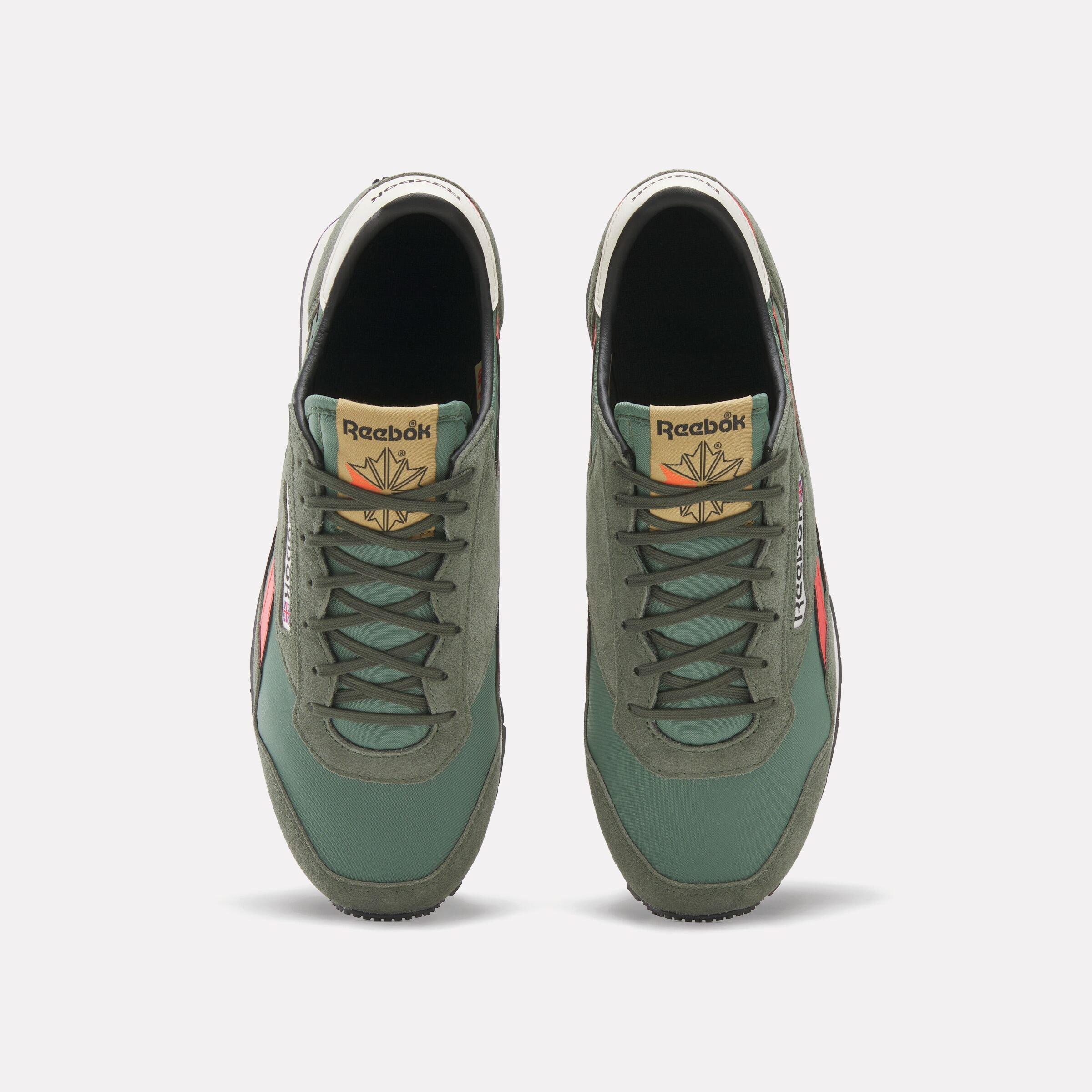 Reebok Aztec II "Green/Orange" Unisex Shoe - GREEN/ORANGE Thumbnail View 4