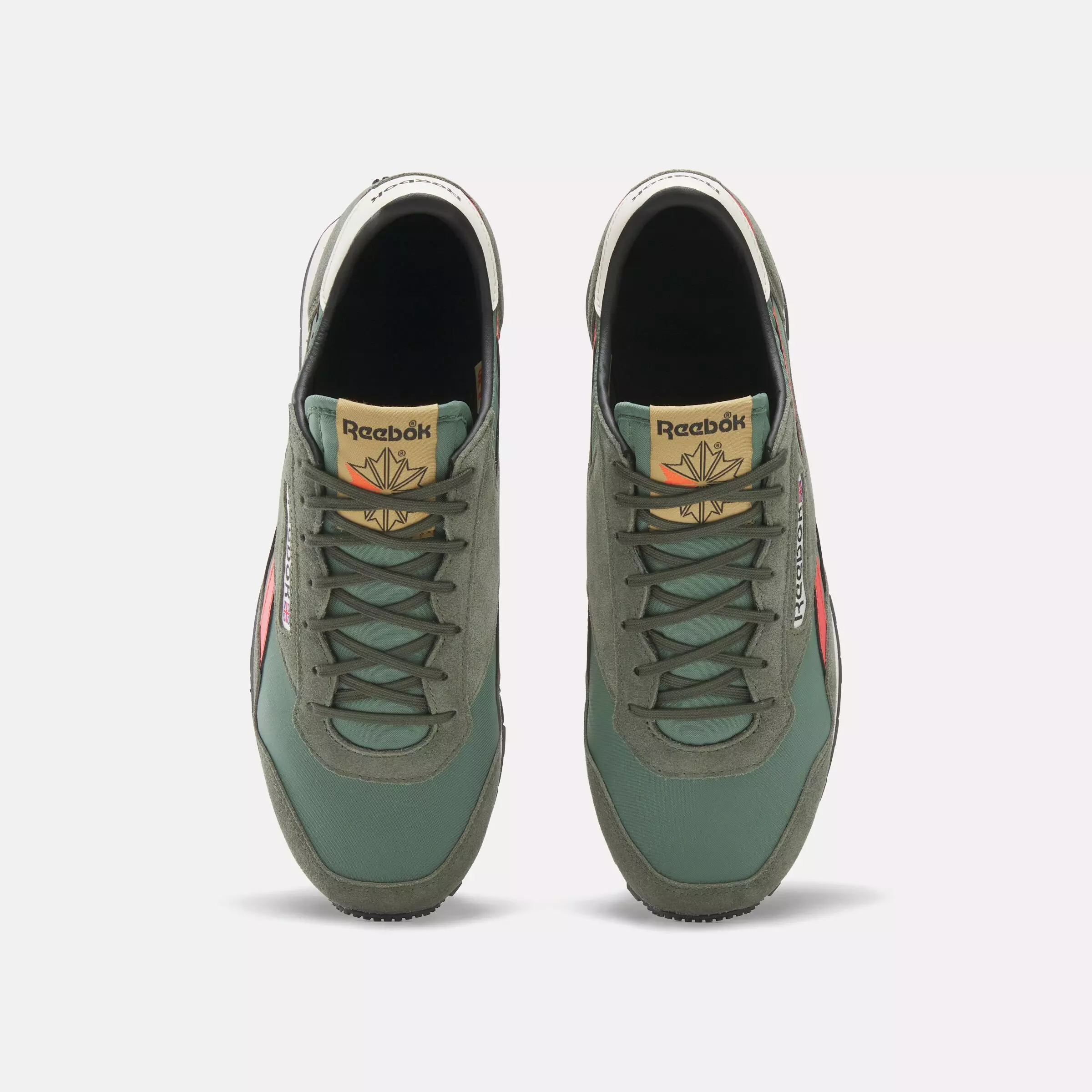 Reebok Aztec II "Green/Orange" Unisex Shoe - GREEN/ORANGE