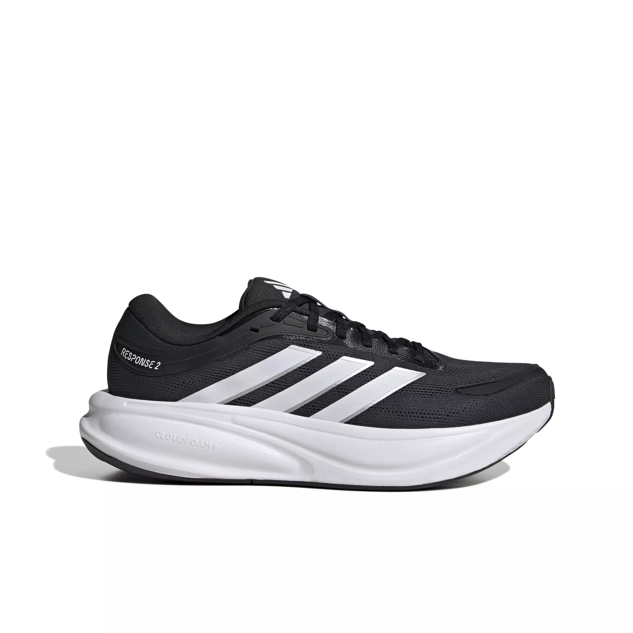 adidas Response 2 "Core Black/Ftwr White/Matte Silver" Men's Running Shoe - BLACK/WHITE/SILVER