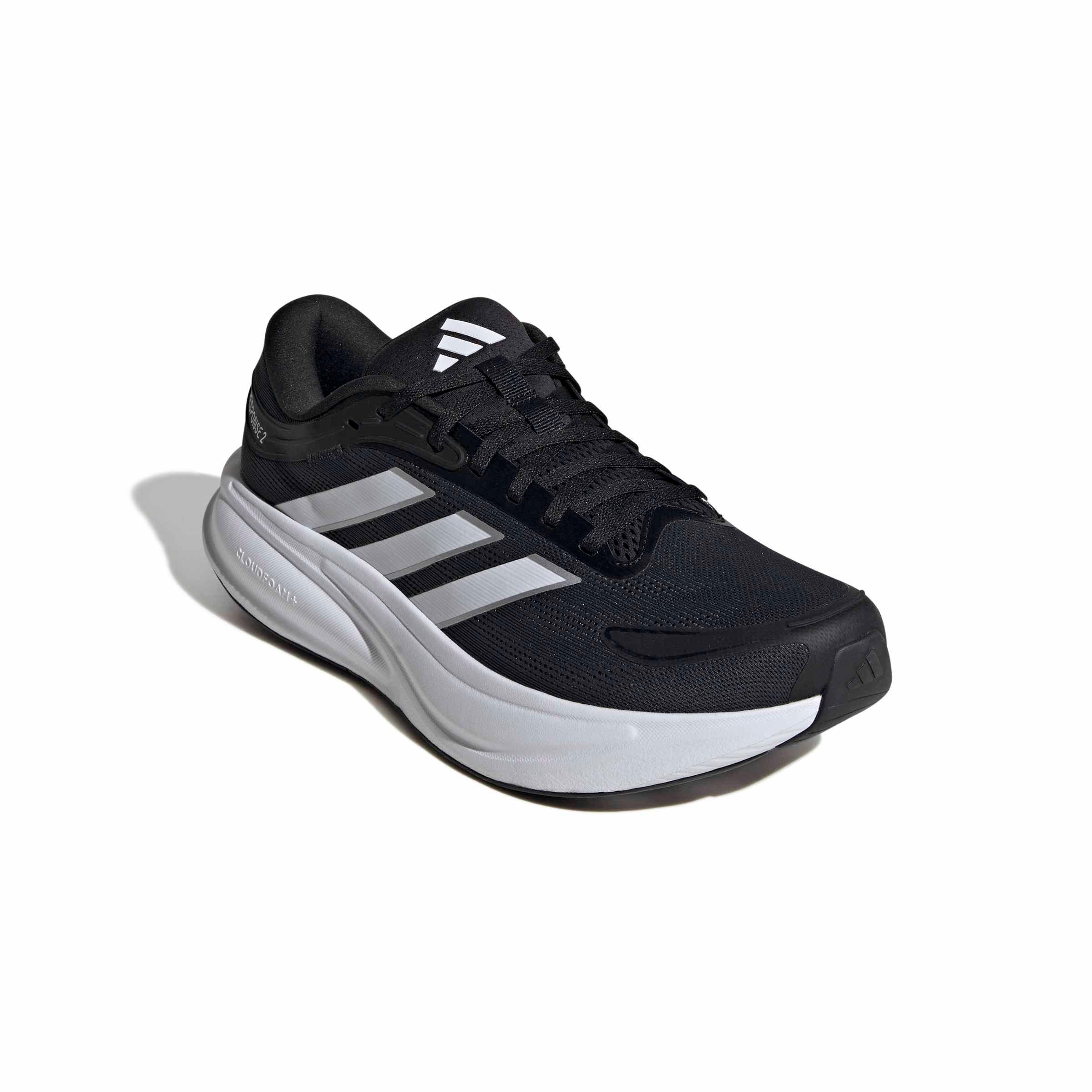 adidas Response 2 "Core Black/Ftwr White/Matte Silver" Men's Running Shoe - BLACK/WHITE/SILVER Thumbnail View 3