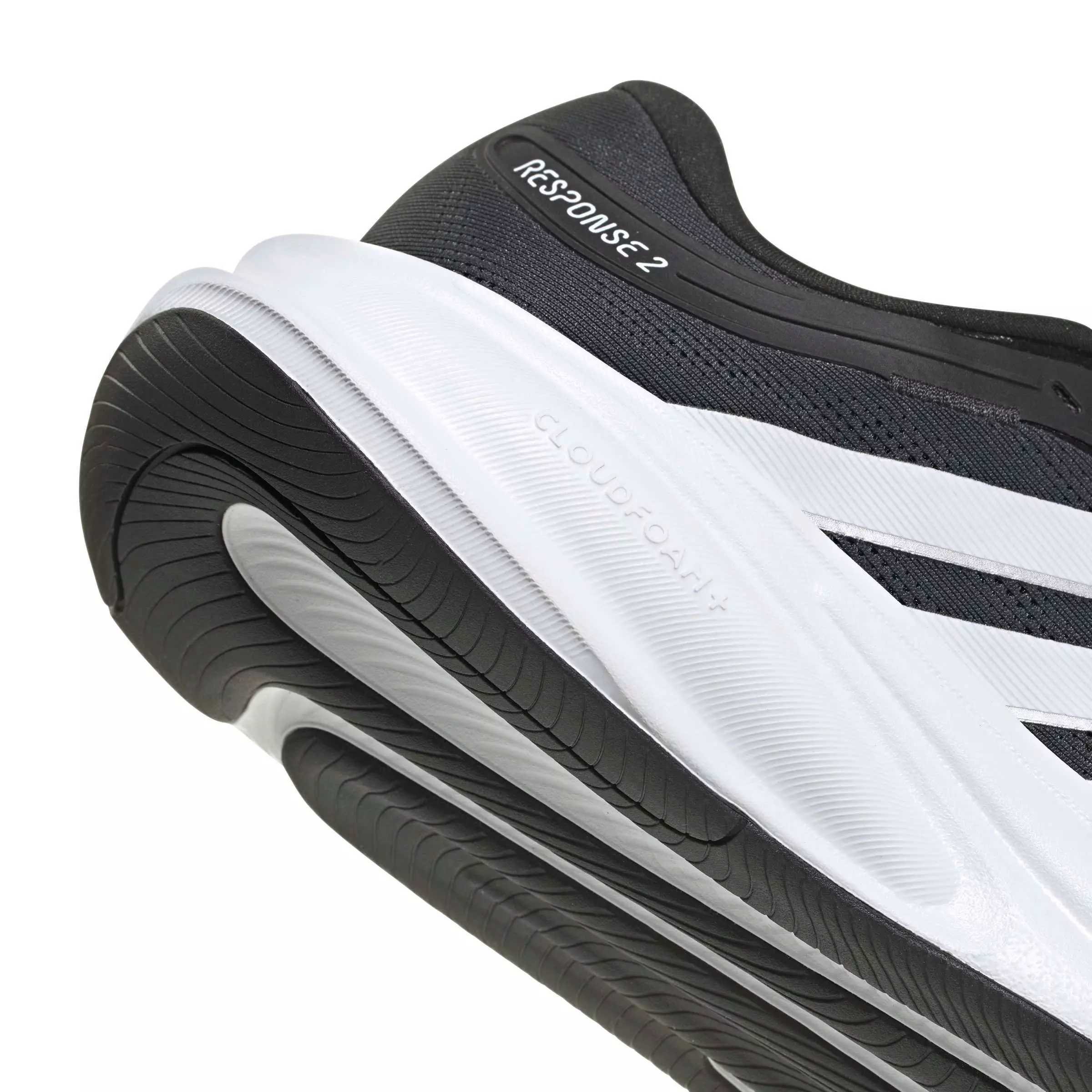 adidas Response 2 "Core Black/Ftwr White/Matte Silver" Men's Running Shoe - BLACK/WHITE/SILVER