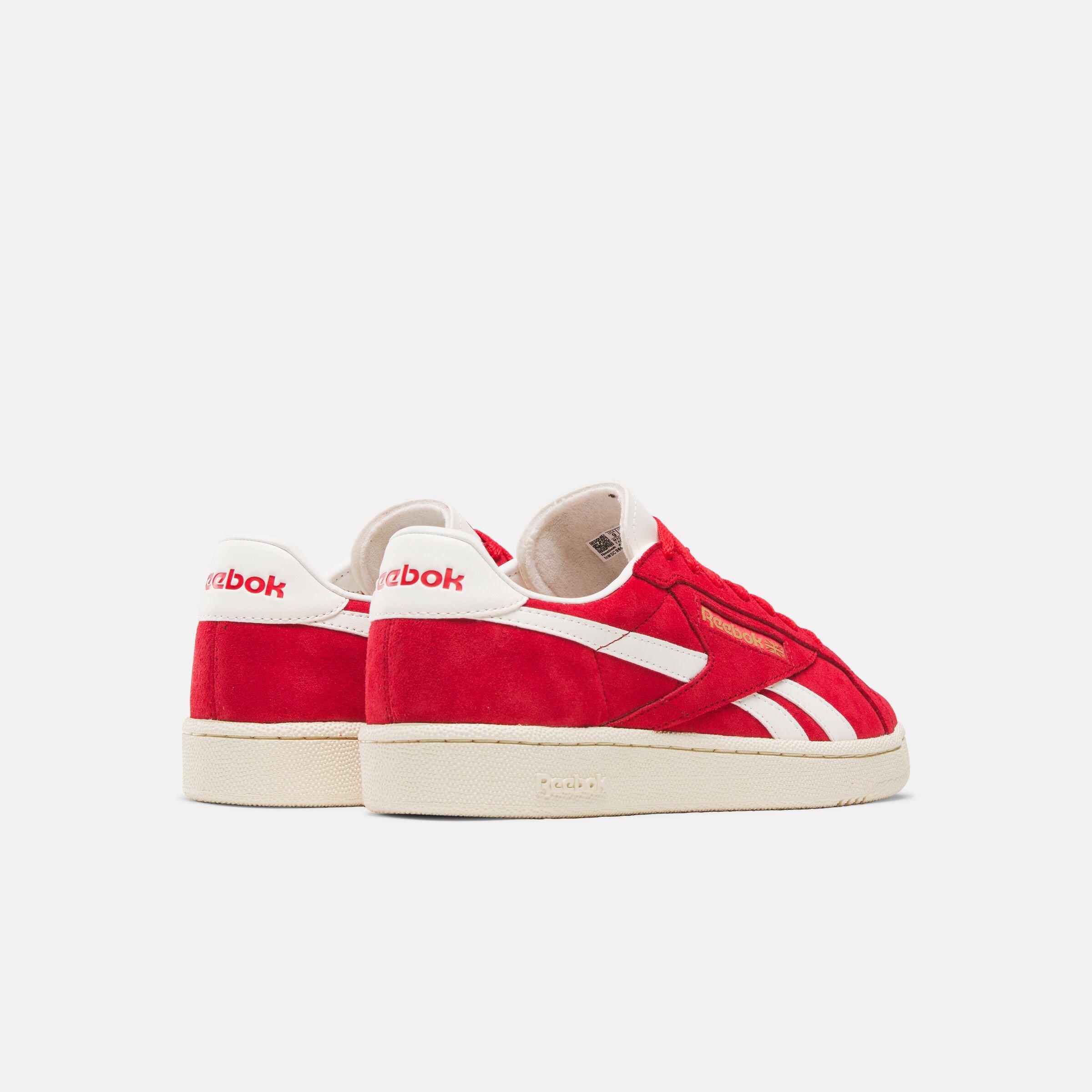 Reebok Club C Grounds UK "Red/White" Unisex Shoe - RED/WHITE Thumbnail View 3