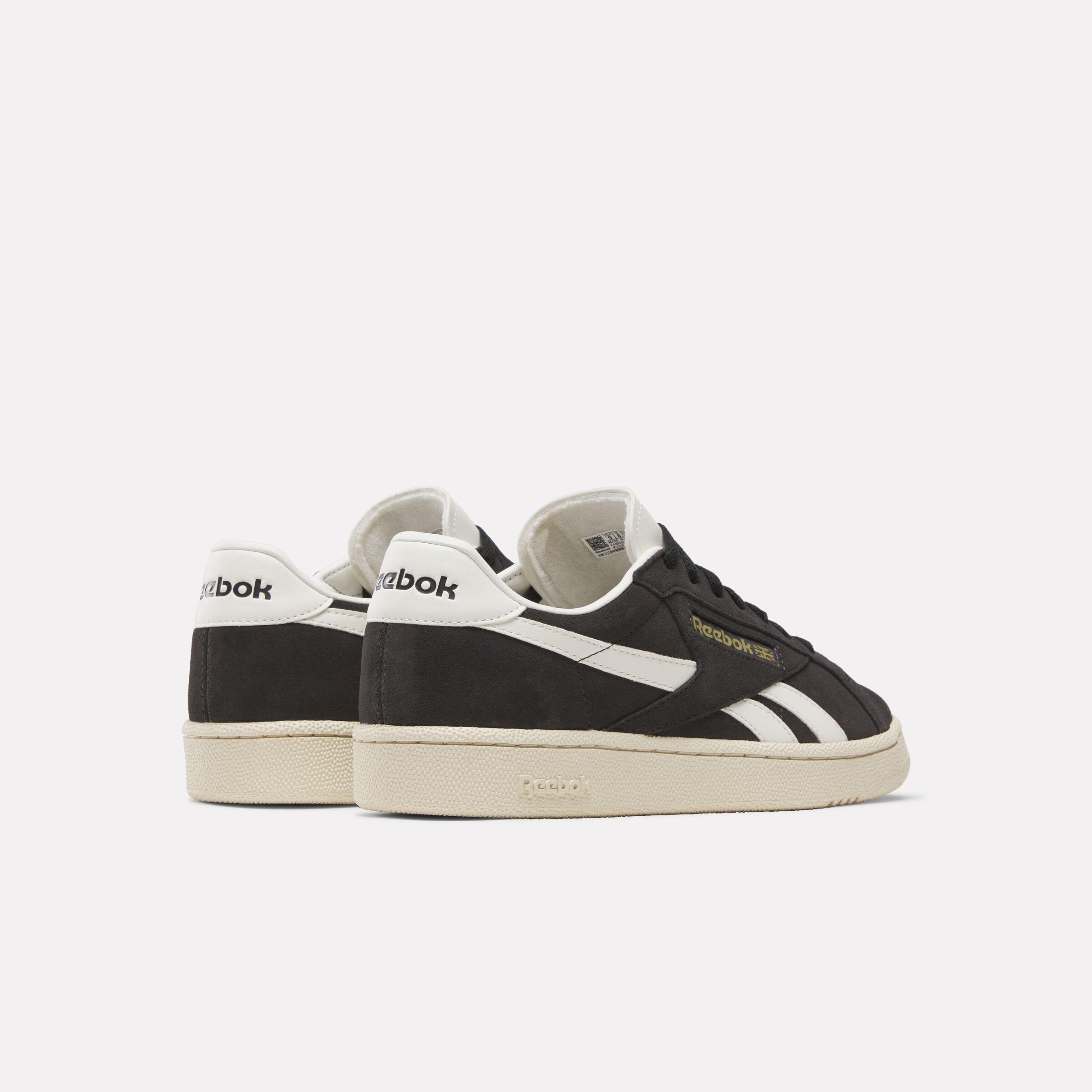 Reebok Club C Grounds UK "Black/White" Unisex Shoe - BLACK/WHITE Thumbnail View 3