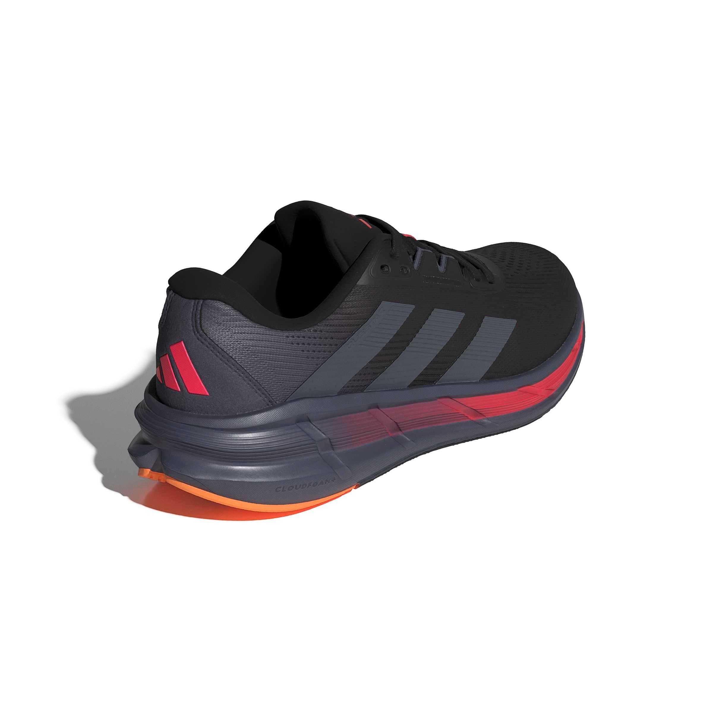 adidas Questar 3 "Core Black/Onix/Lucid Red" Men's Running Shoe - BLACK/ONIX/RED Thumbnail View 4