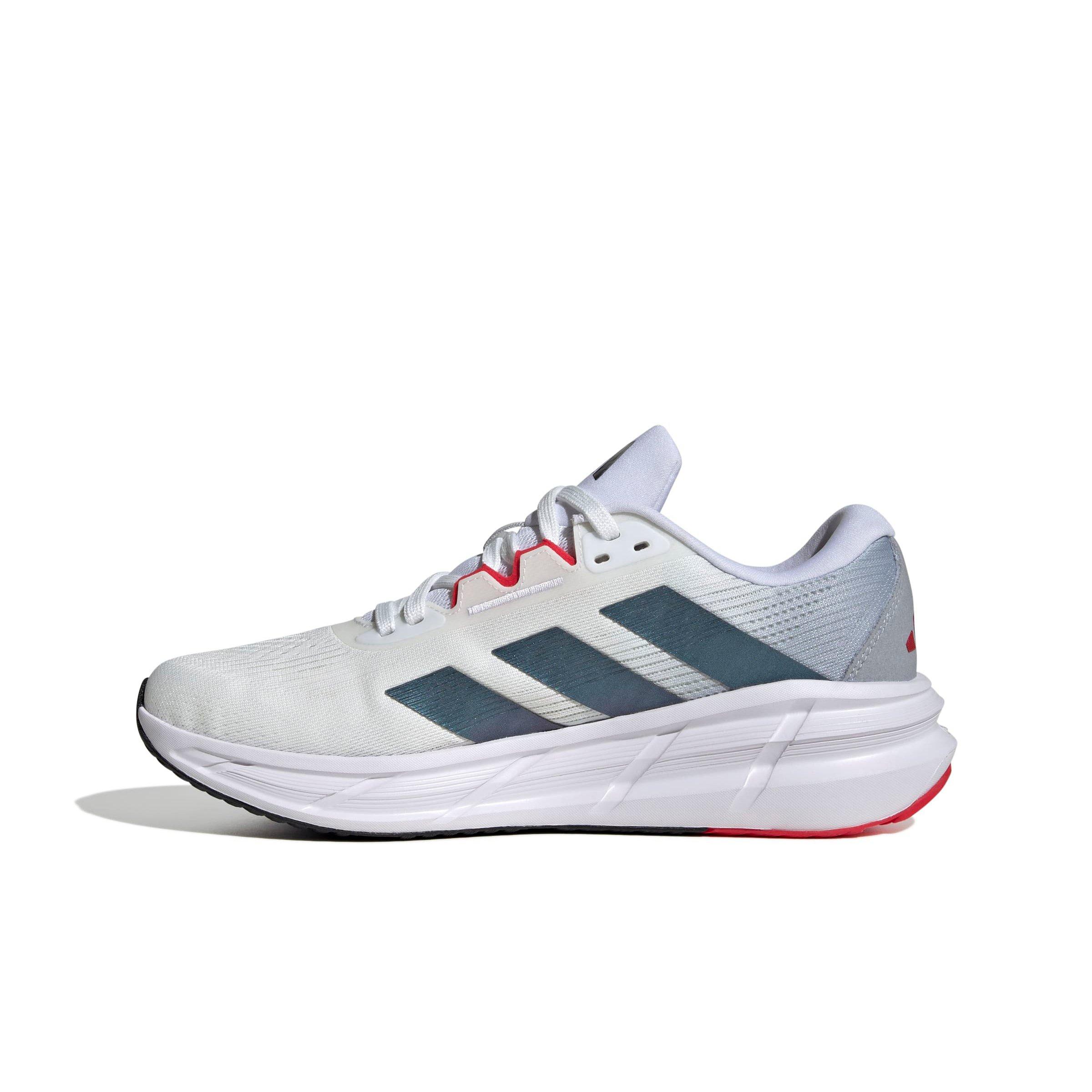 adidas Questar 3 "Ftwr White/Core Black/Pure Ruby" Men's Running Shoe - WHITE/BLACK/RUBY Thumbnail View 2
