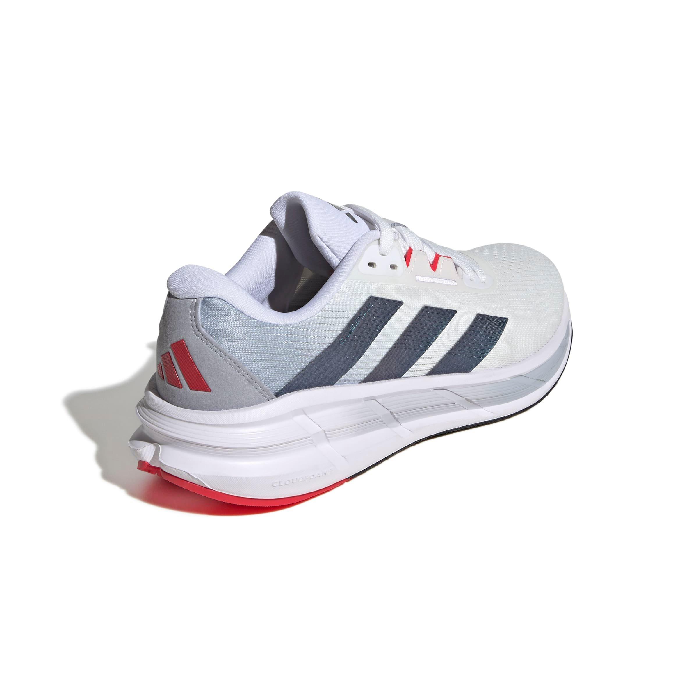 adidas Questar 3 "Ftwr White/Core Black/Pure Ruby" Men's Running Shoe - WHITE/BLACK/RUBY Thumbnail View 4